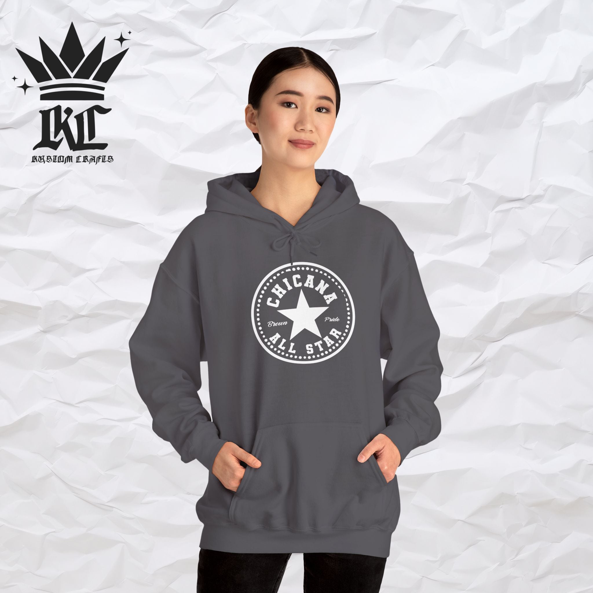 Chicana All Star Hoodie — Vintage Latina Pride Sweatshirt