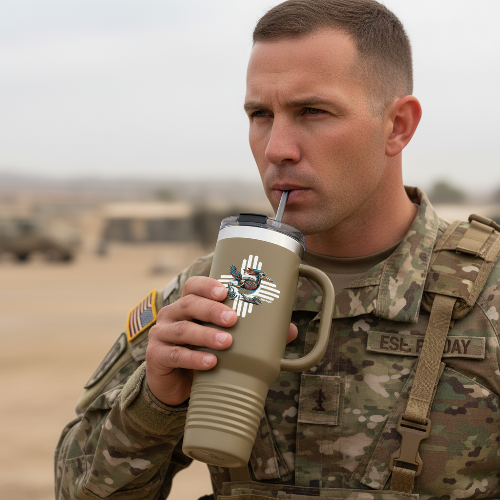 New Mexico Roadrunner - Insulated Travel Mug