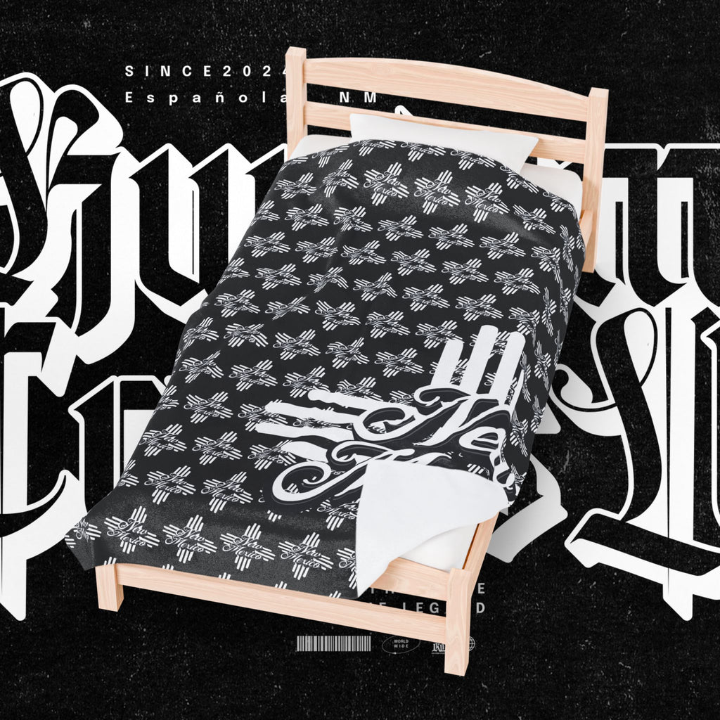 New Mexico Velveteen Plush Blanket