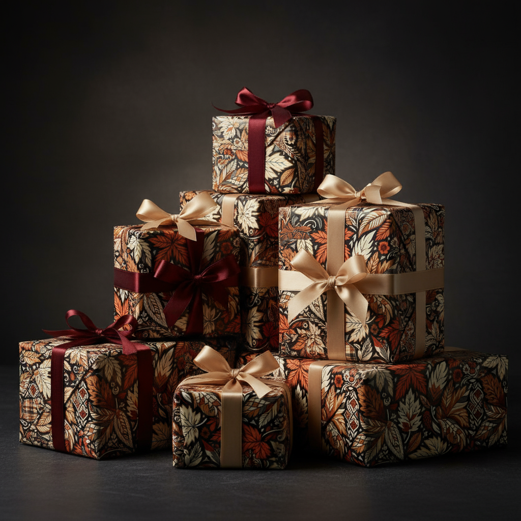 Fall Camo Wrapping Paper