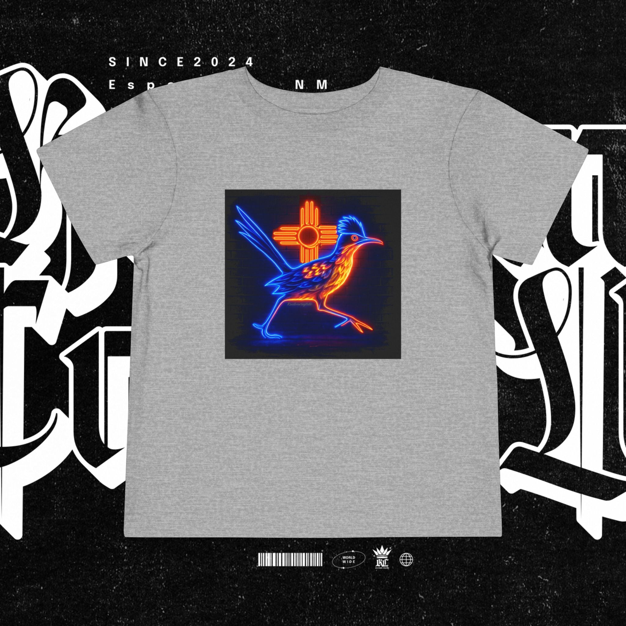 Neon Roadrunner New Mexico - Toddler Tee