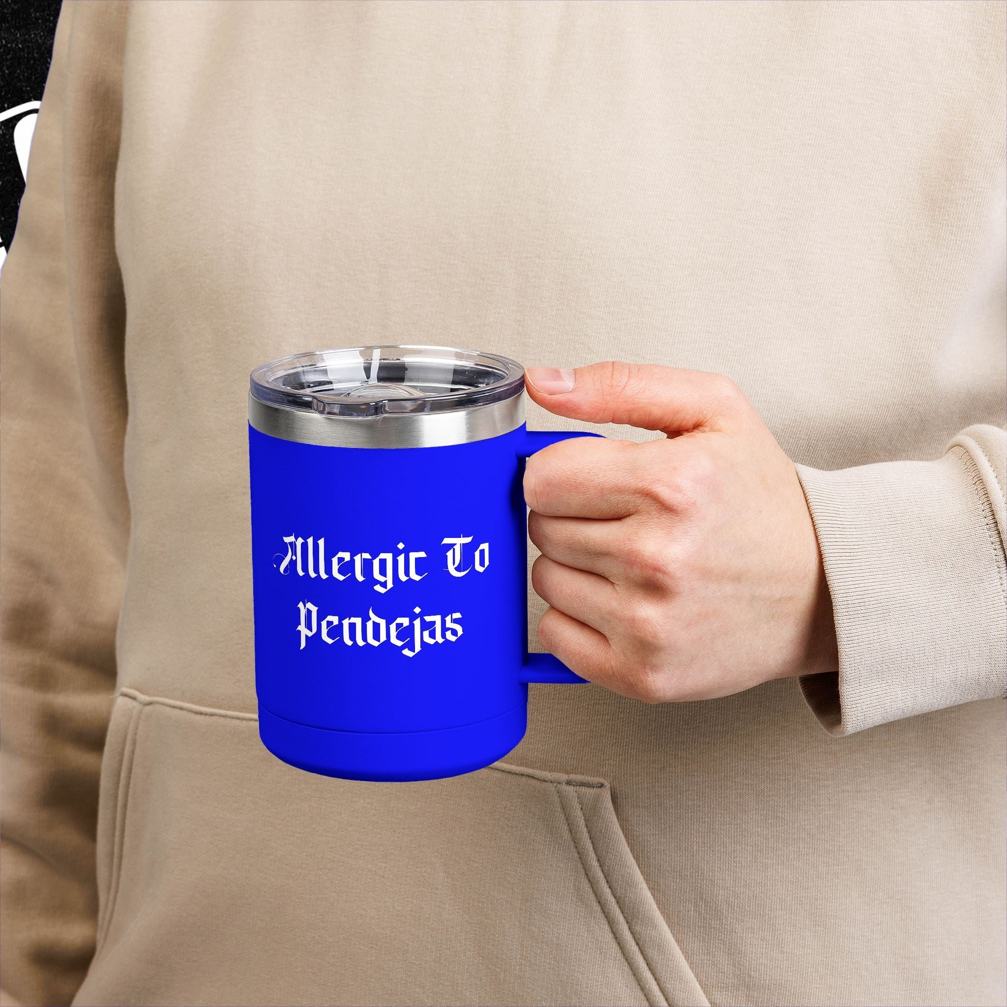 Allergic To Pendejas Coffee Mug Tumbler, 15oz