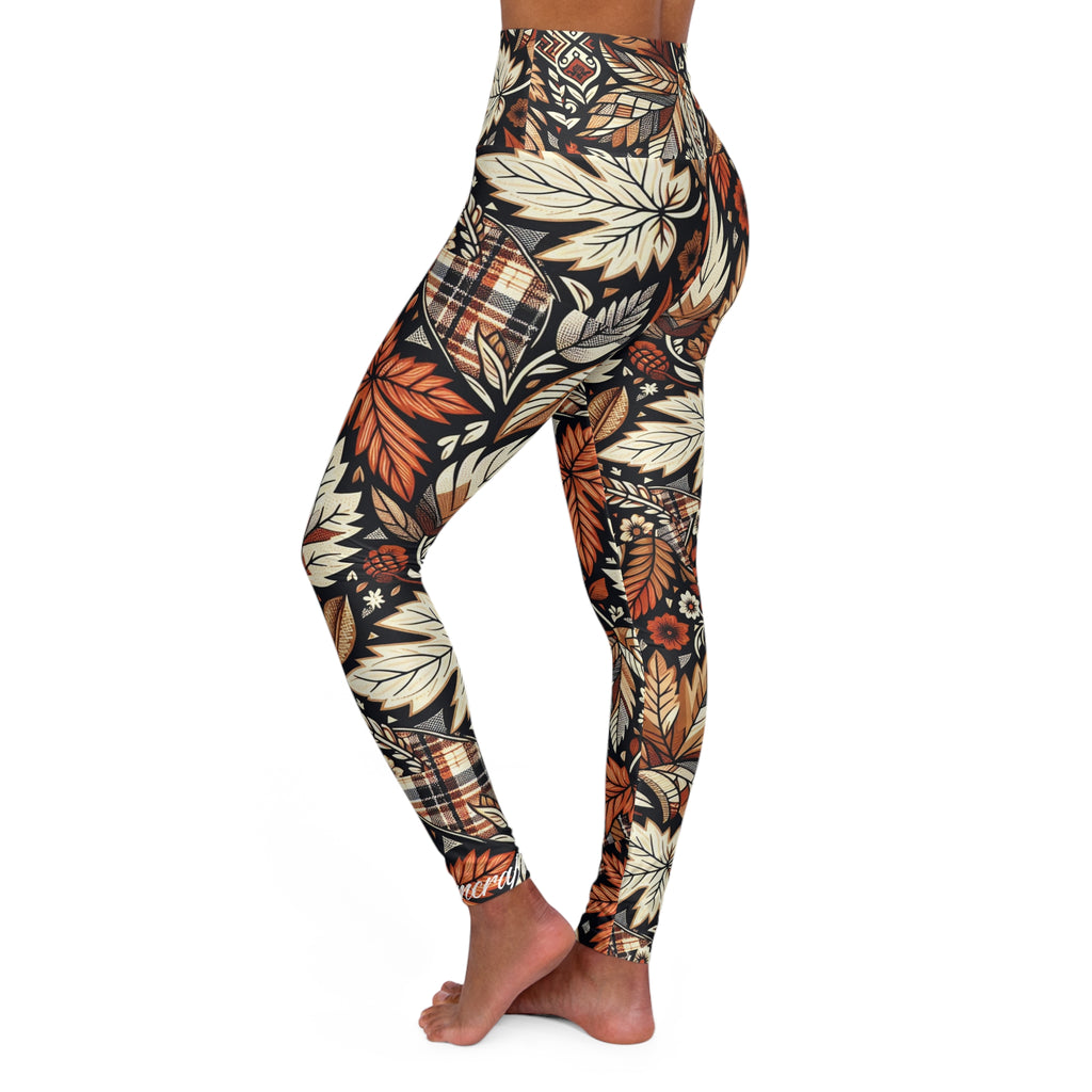 Autumn Leaf - High-Waist Leggings