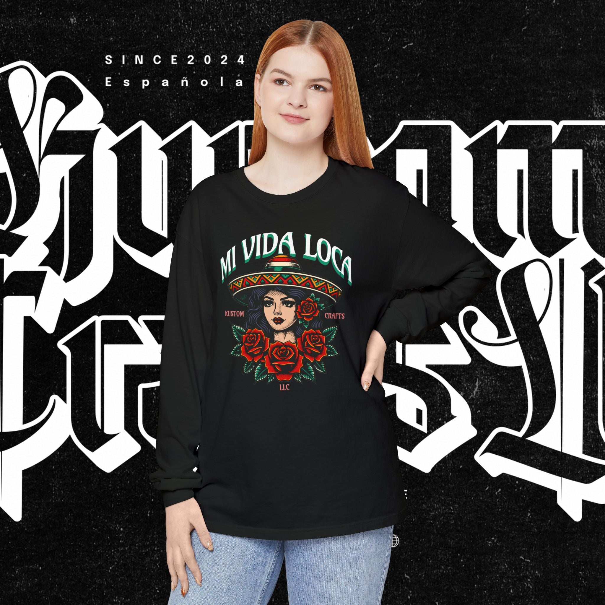 Mi Vida Loca - Long Sleeve T-Shirt (FRONT PRINT)