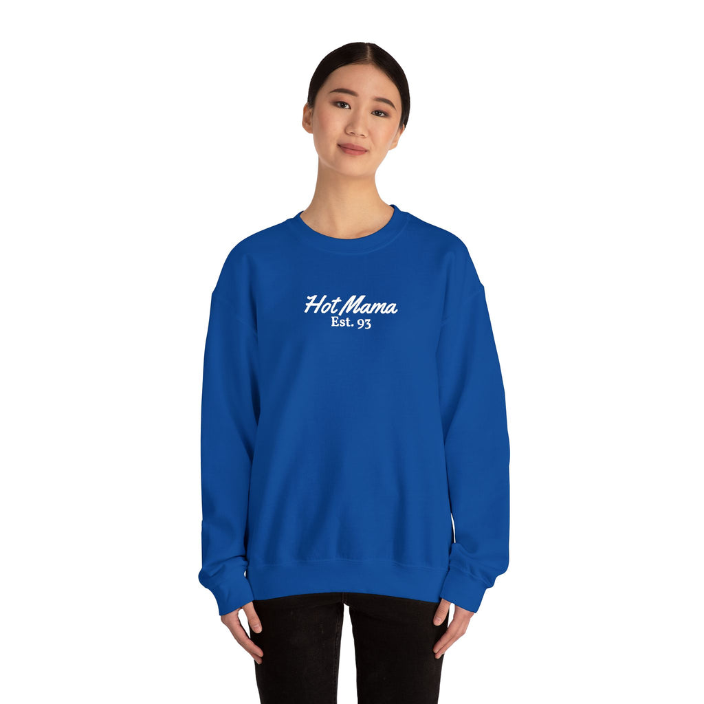 Hot Mama - Personalized Embroidery Crewneck Sweatshirt