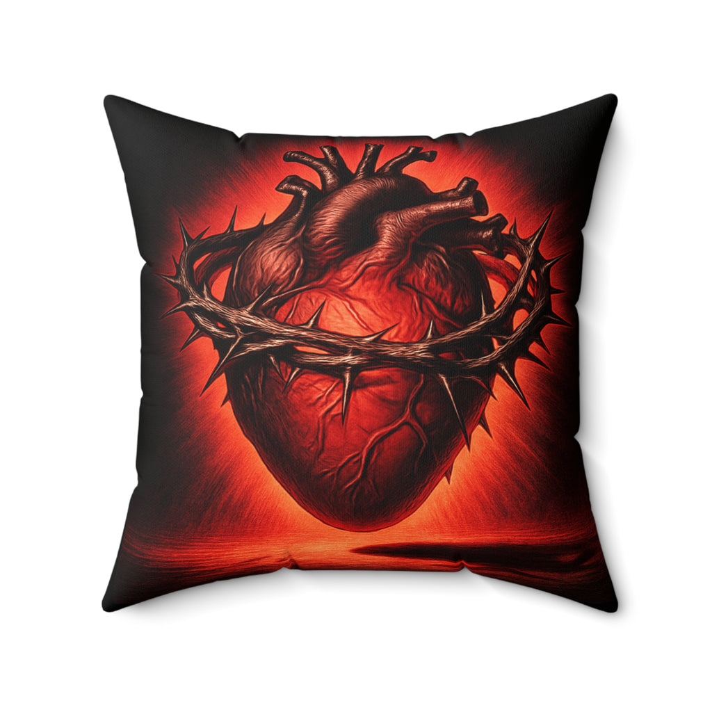 Sacred Heart Thorn Pillow