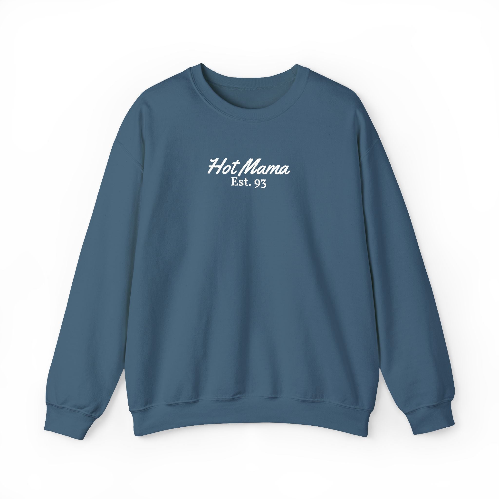 Hot Mama - Personalized Embroidery Crewneck Sweatshirt