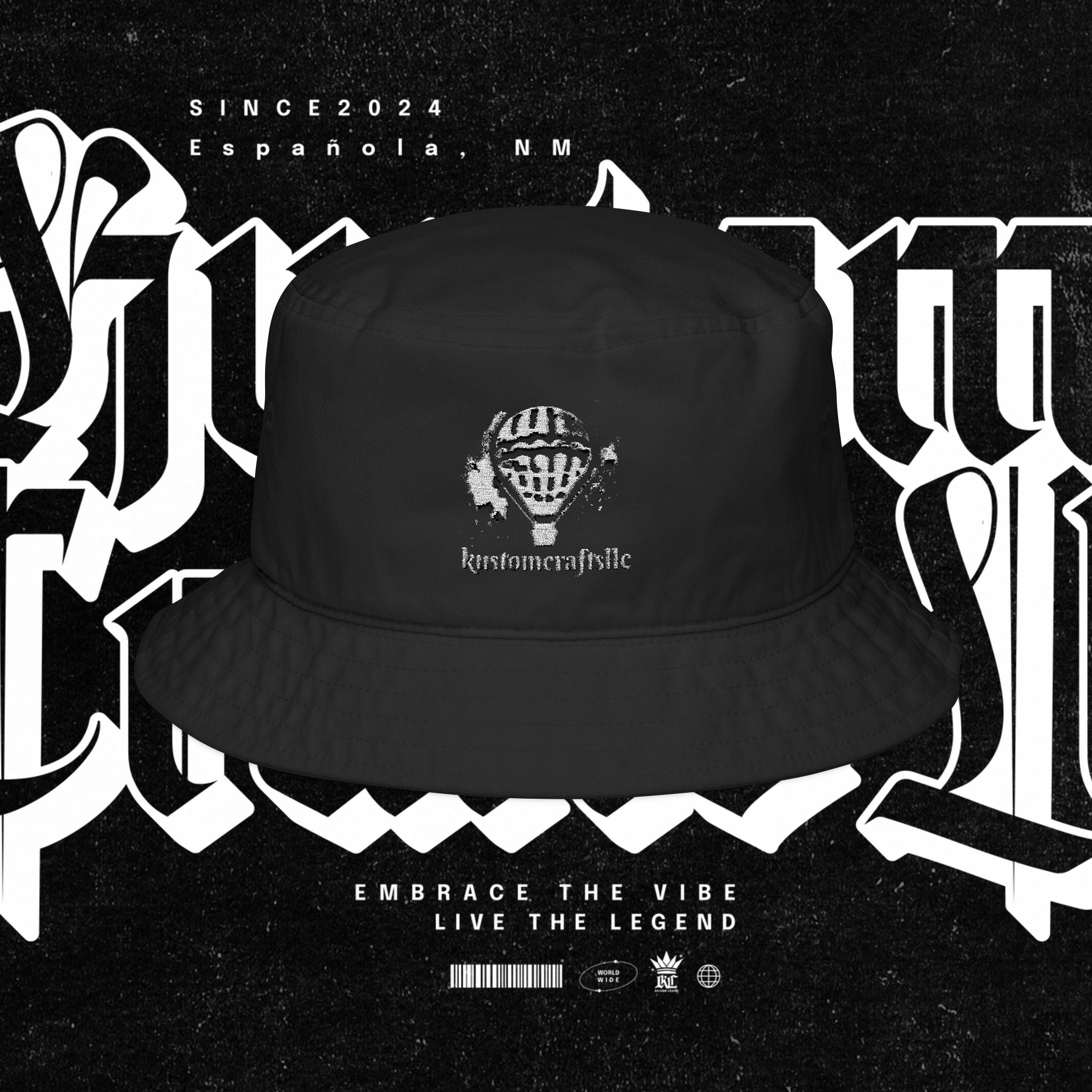 Hot Air Balloon Embroidery Bucket Hat