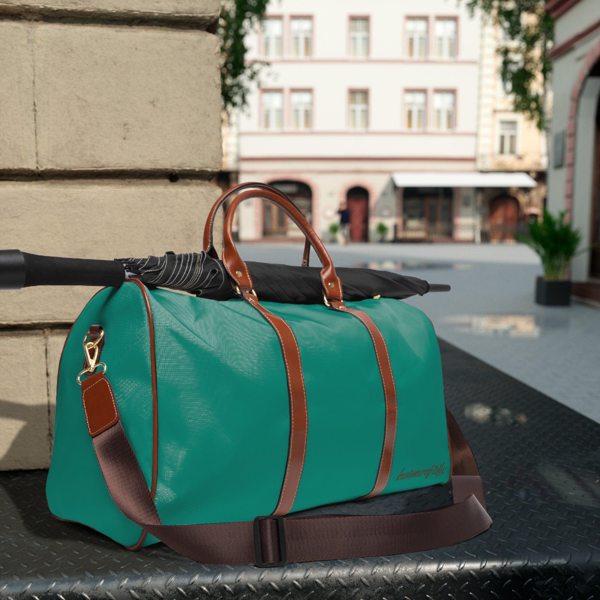 Turquoise Waterproof Travel Bag