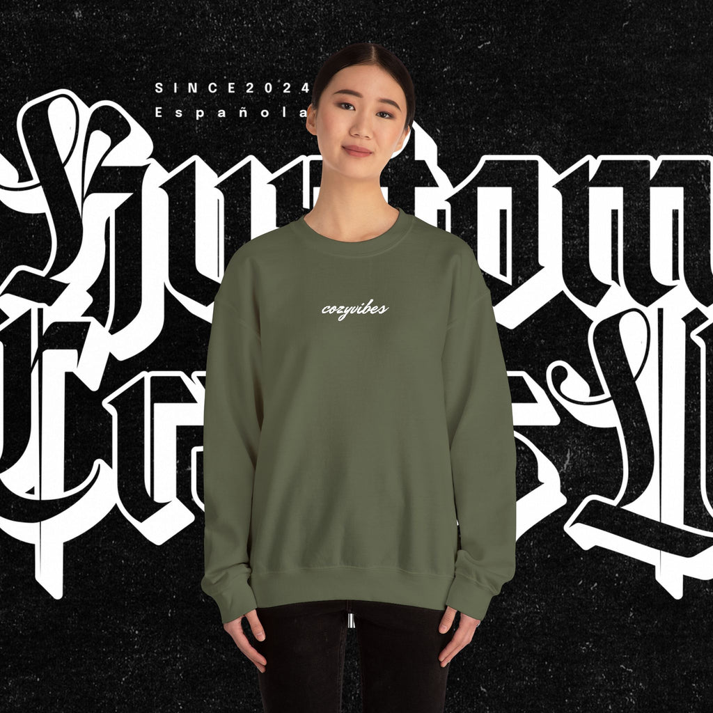 Cozy Vibes Embroidery Sweatshirt