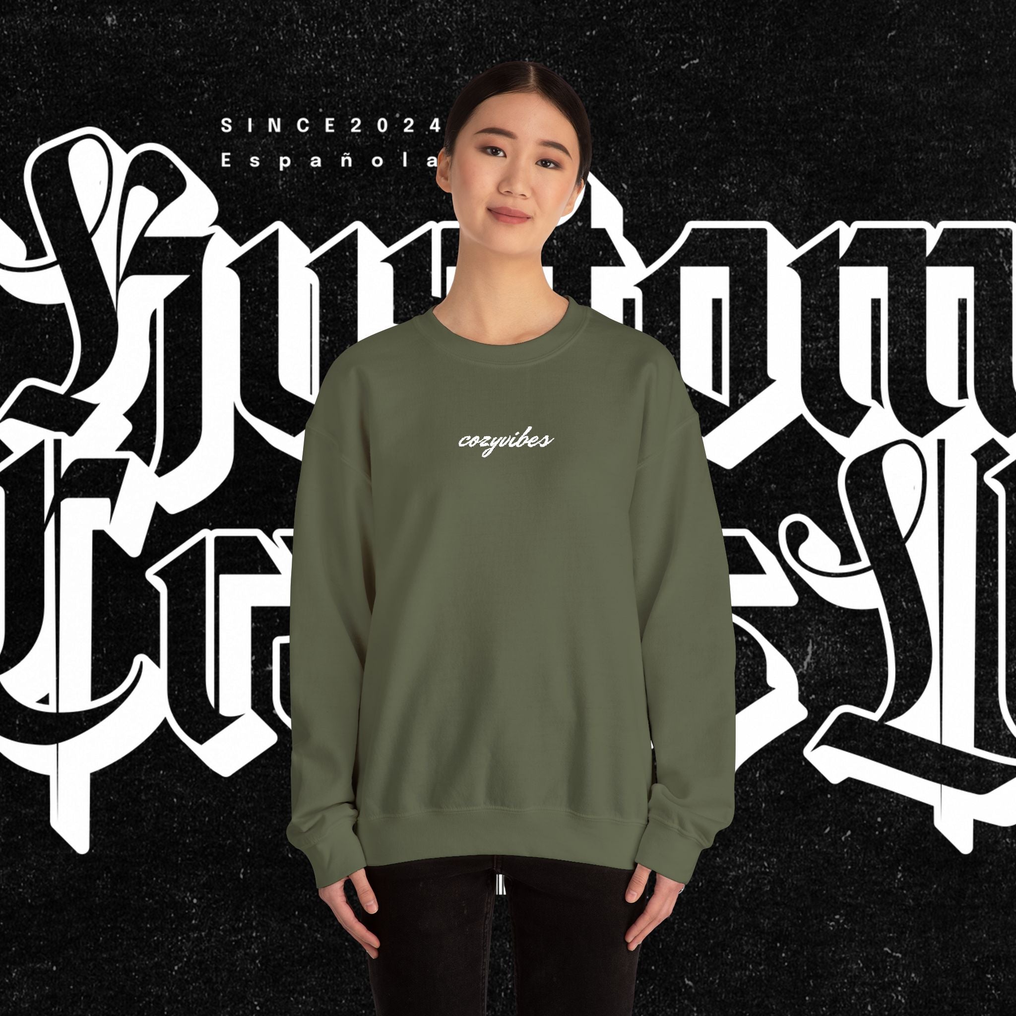 Cozy Vibes Embroidery Sweatshirt