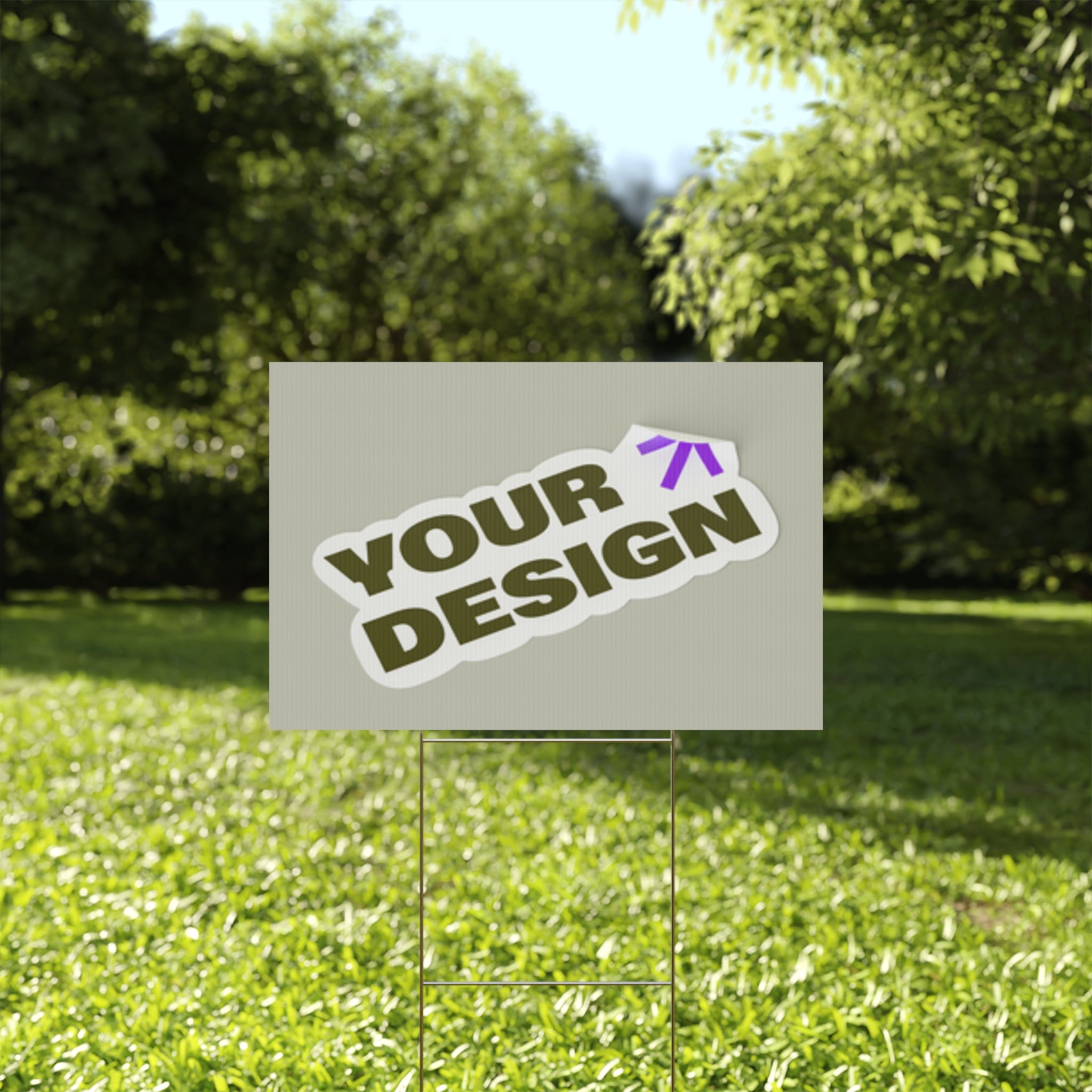Custom Plastic Yard Sign – Personalized Outdoor Signage for Events, Real Estate, and Promotions