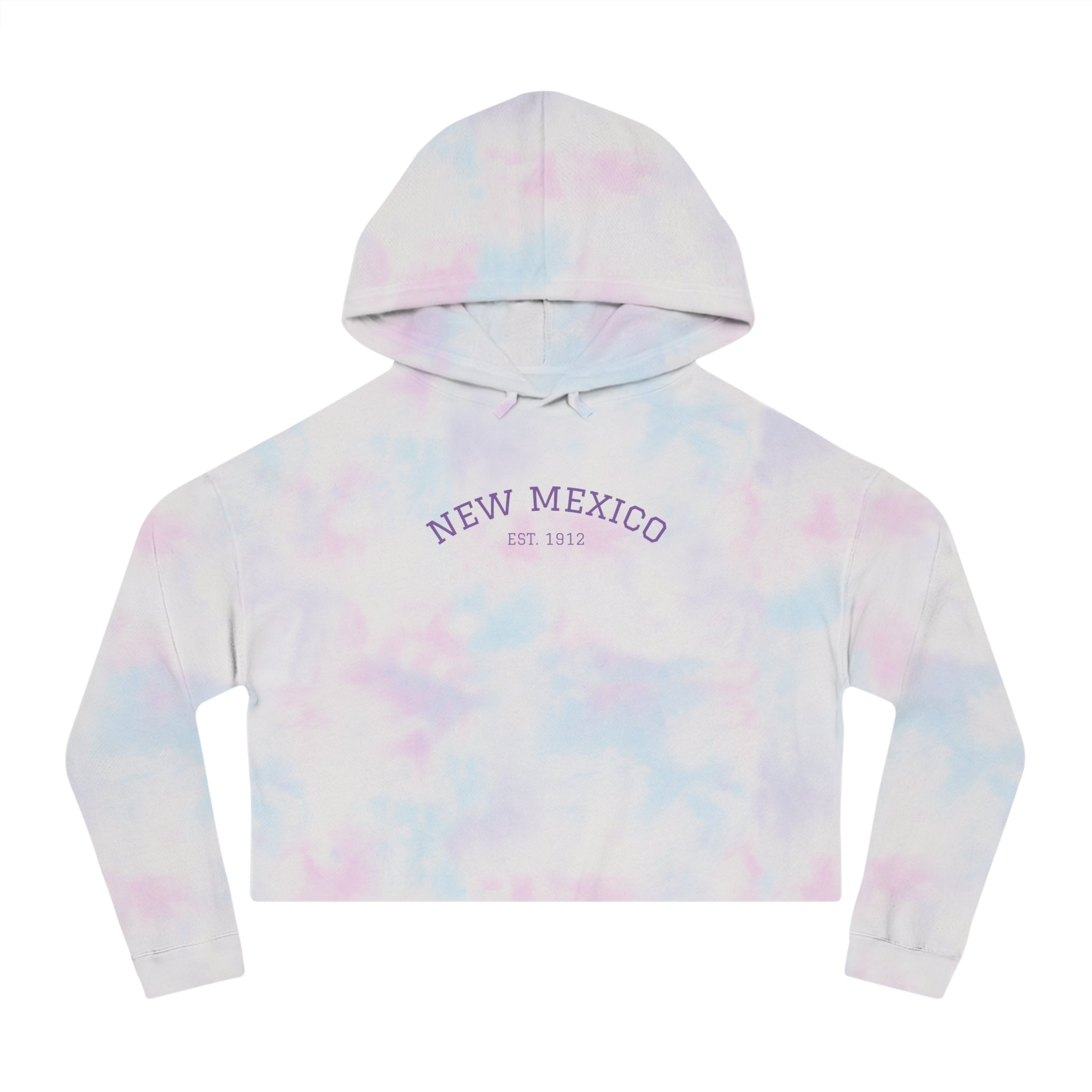 New Mexico Cropped Women's Hooded Sweatshirt