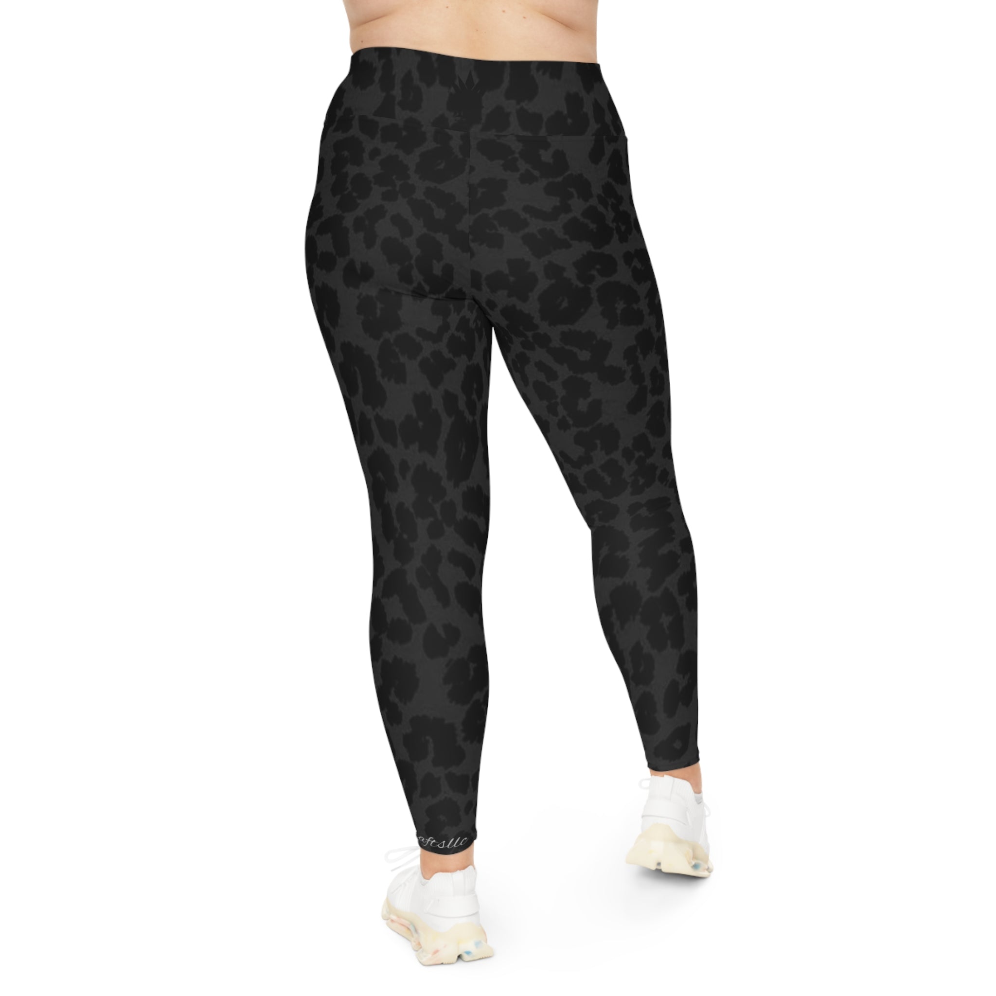 Plus Size Leopard Print - Leggings