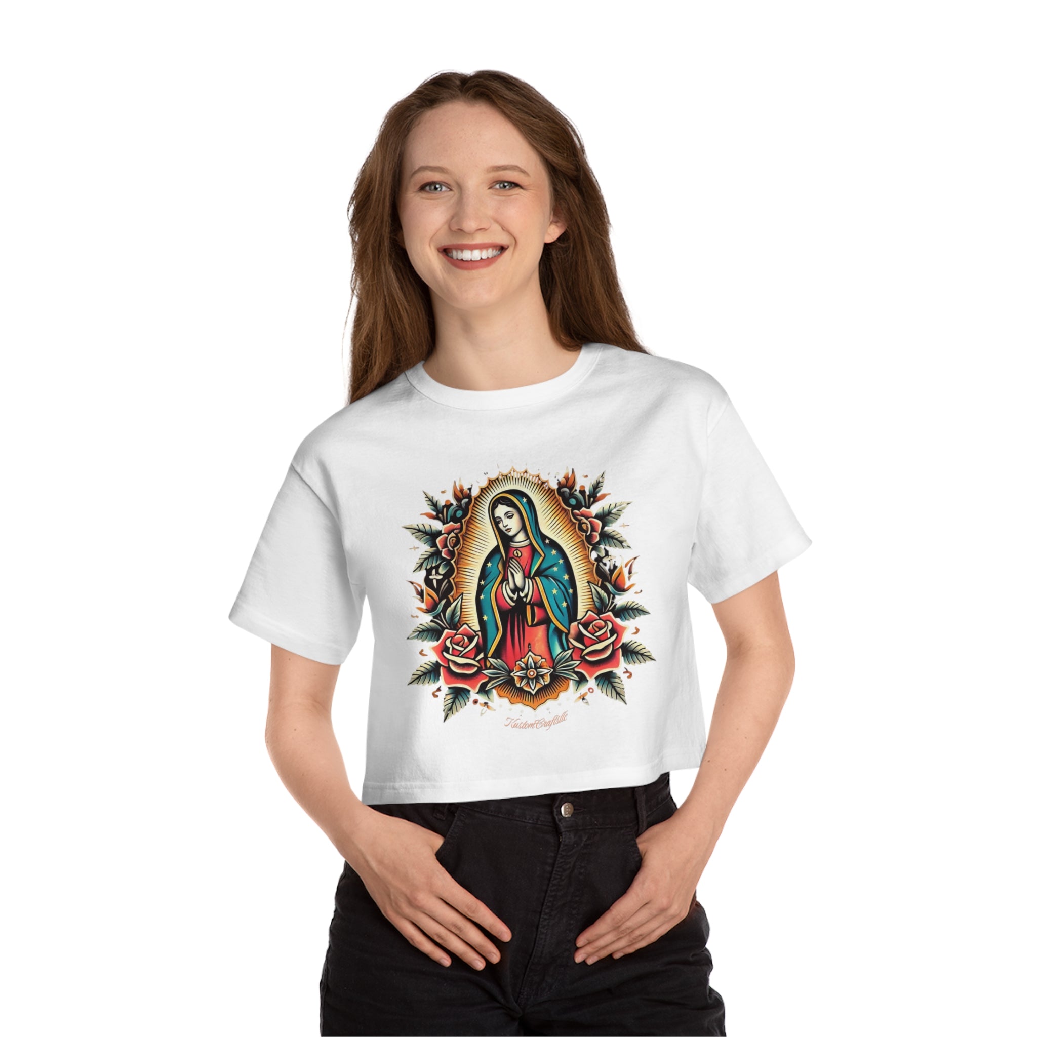 Virgen De Guadalupe - Cropped Tee