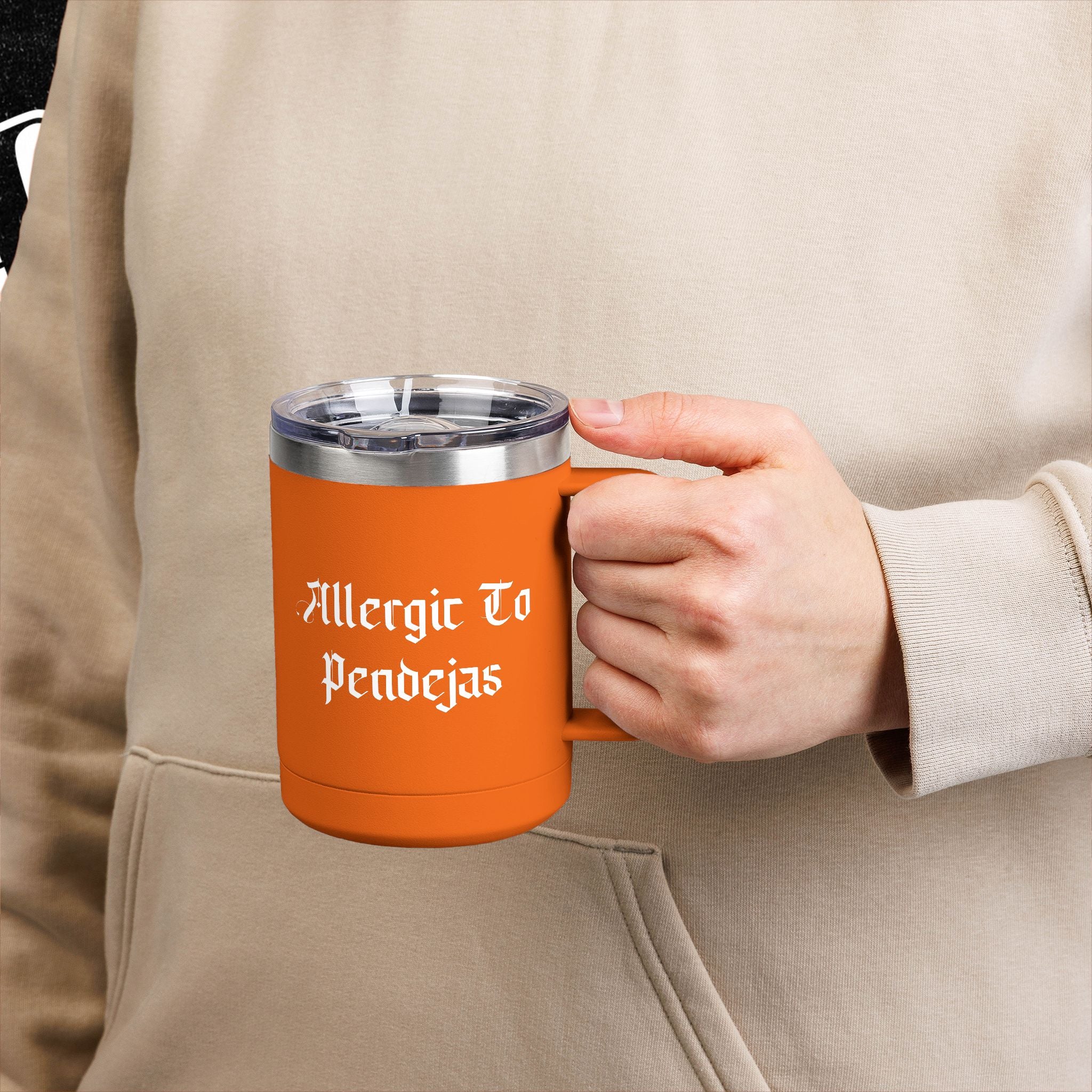 Allergic To Pendejas Coffee Mug Tumbler, 15oz