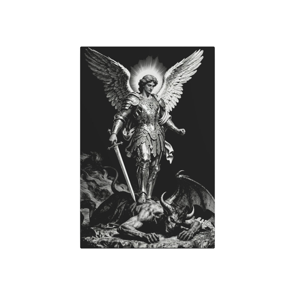 St. Michael Archangel Metal Art Sign