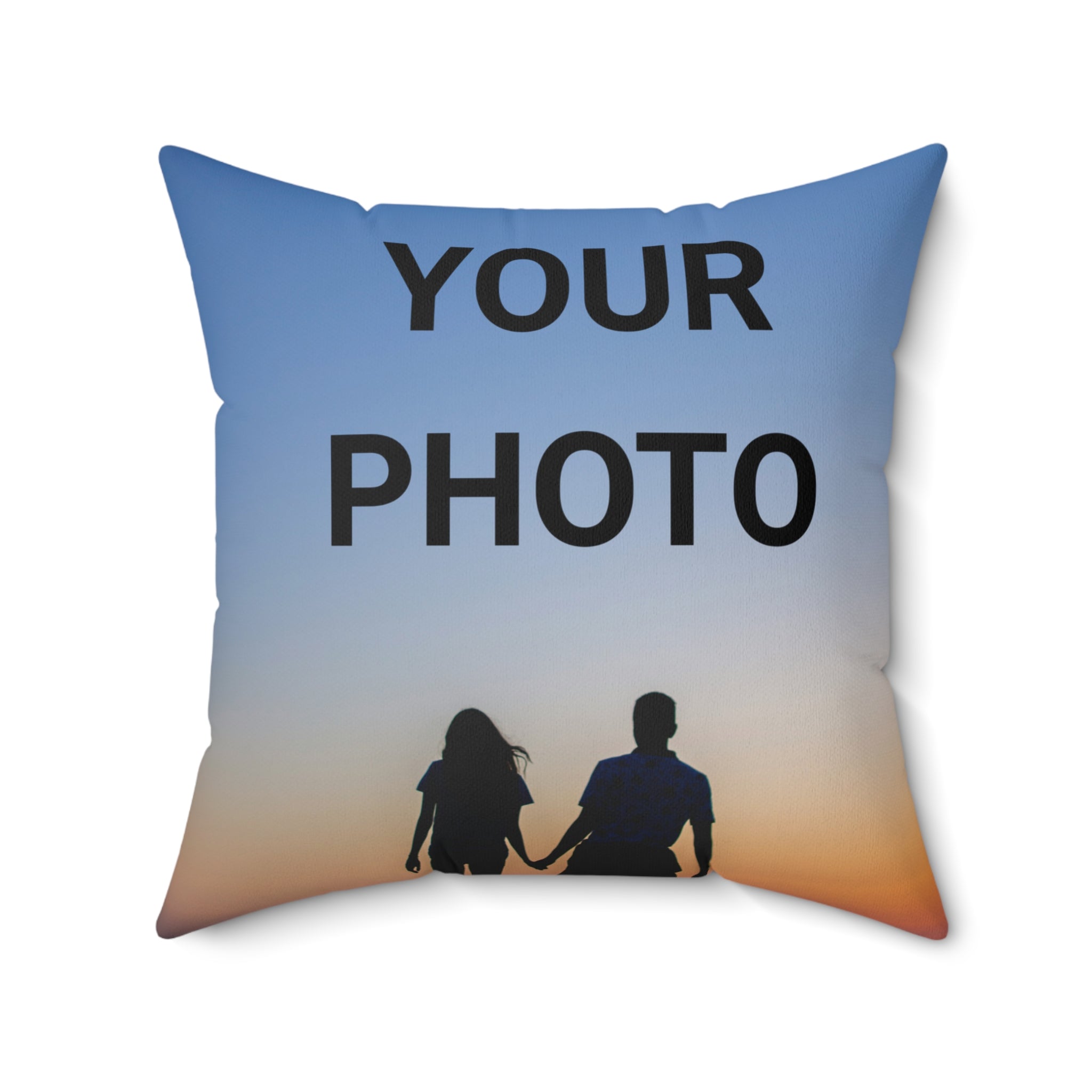 Custom Photo Throw Pillow — Personalized Pillow