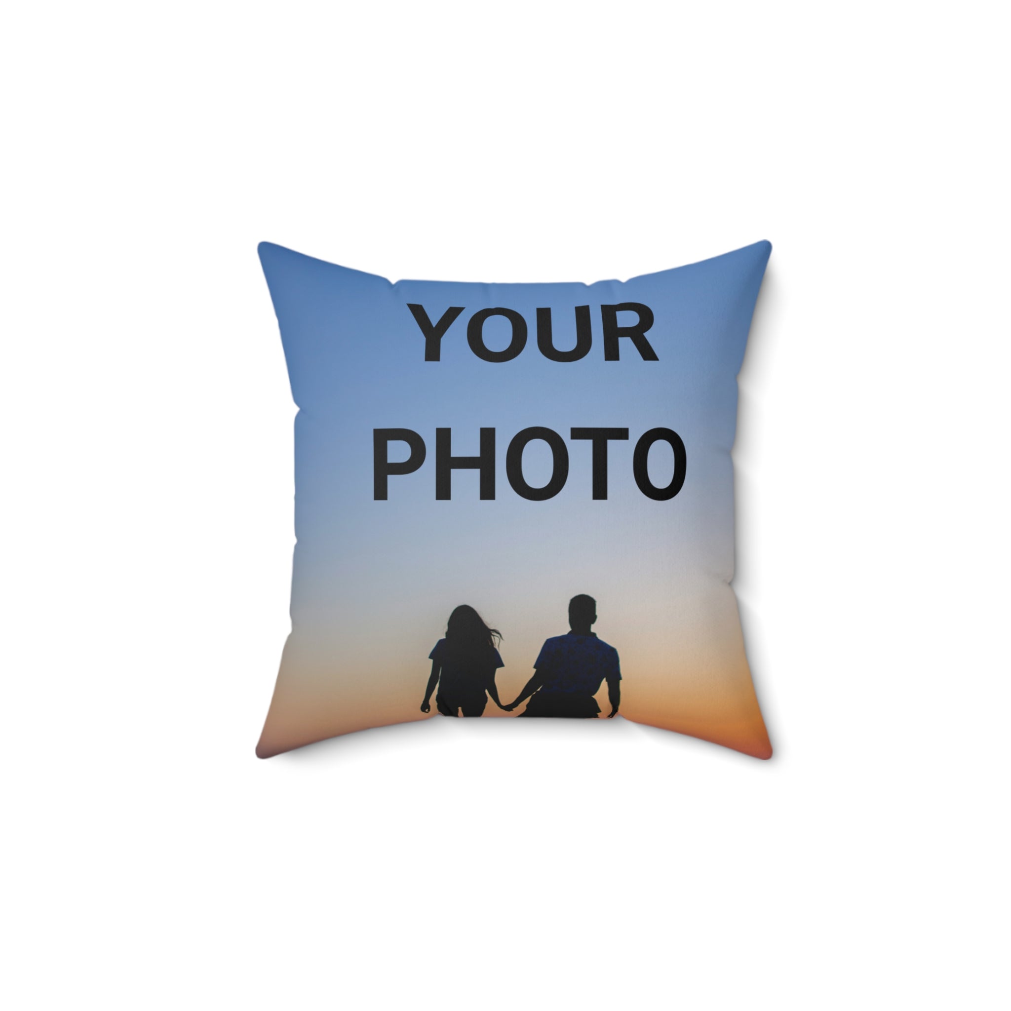Custom Photo Throw Pillow — Personalized Pillow
