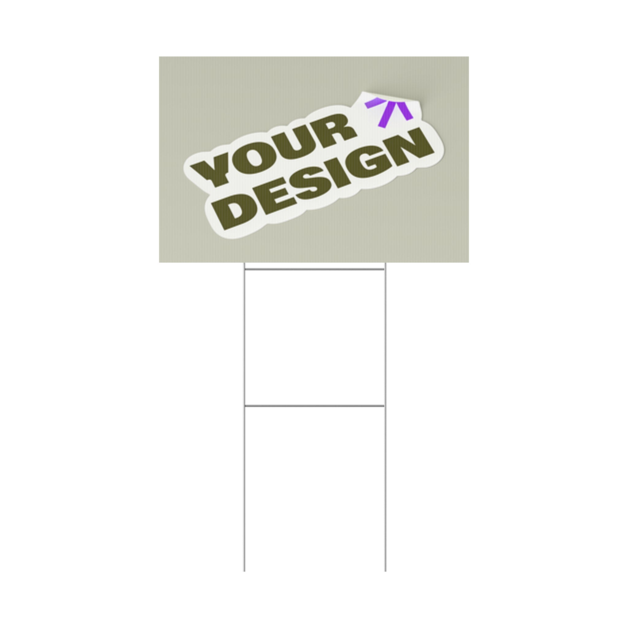 Custom Plastic Yard Sign – Personalized Outdoor Signage for Events, Real Estate, and Promotions
