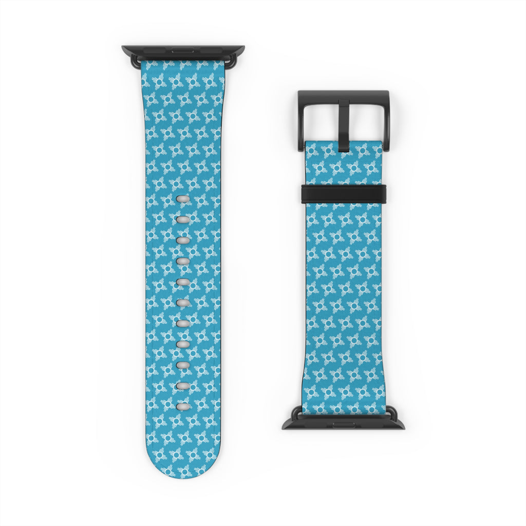 Zia Pattern Turquoise Watch Band