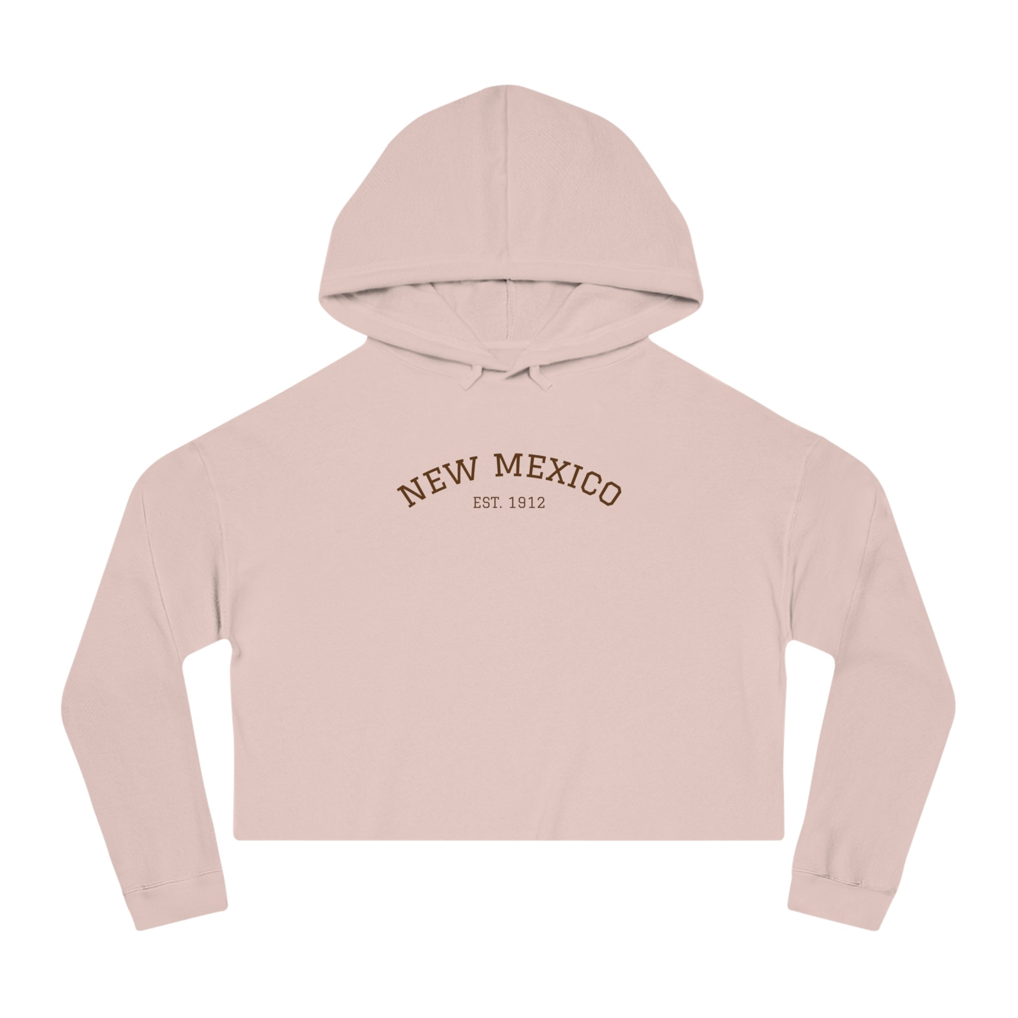New Mexico Cropped Women's Hooded Sweatshirt