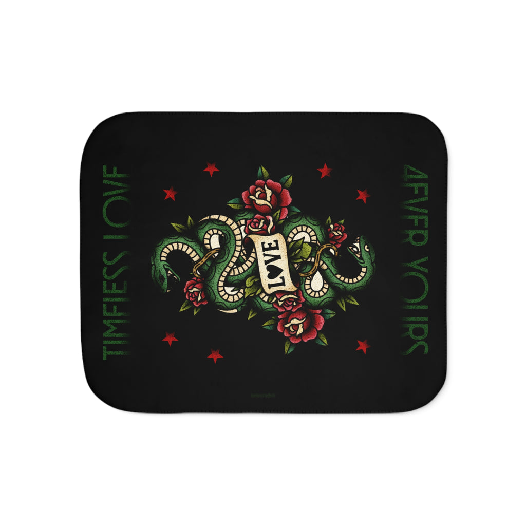 Timeless Love. 4ever Yours. - Sherpa Blanket