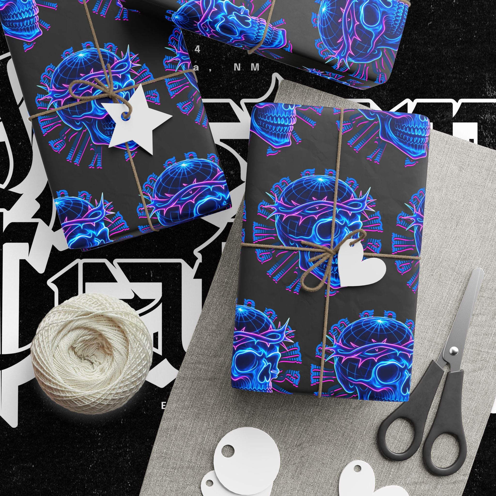 Neon Crown of Thorns — Wrapping Paper