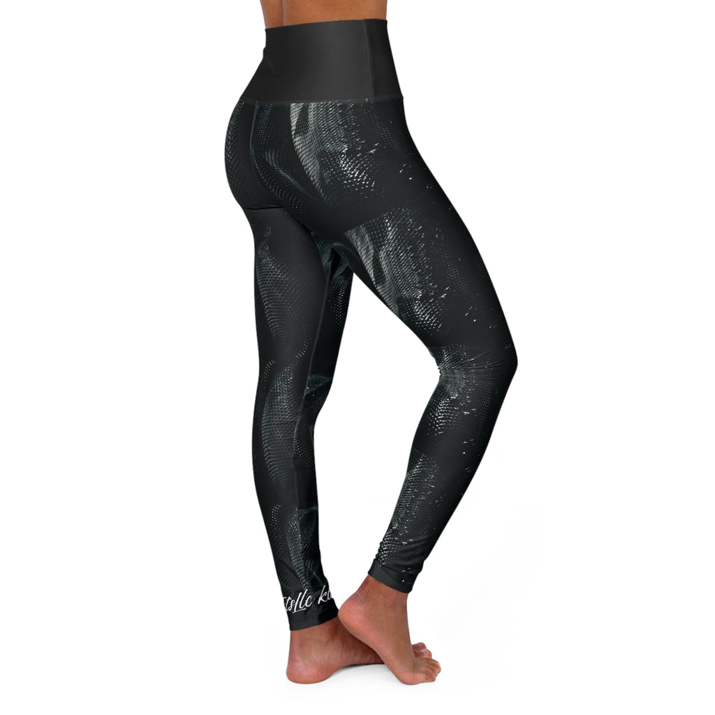 Snake Skin High-Waisted Yoga Leggings