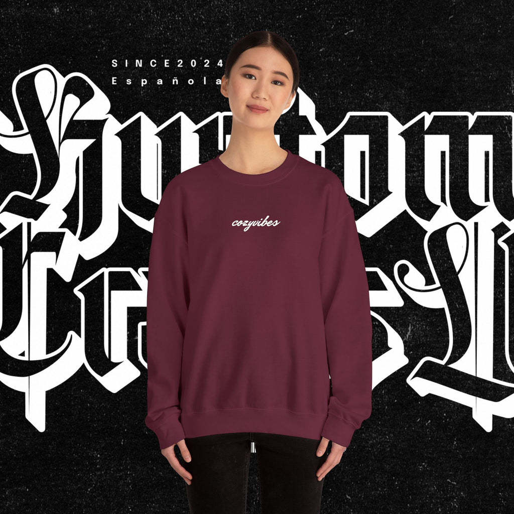 Cozy Vibes Embroidery Sweatshirt