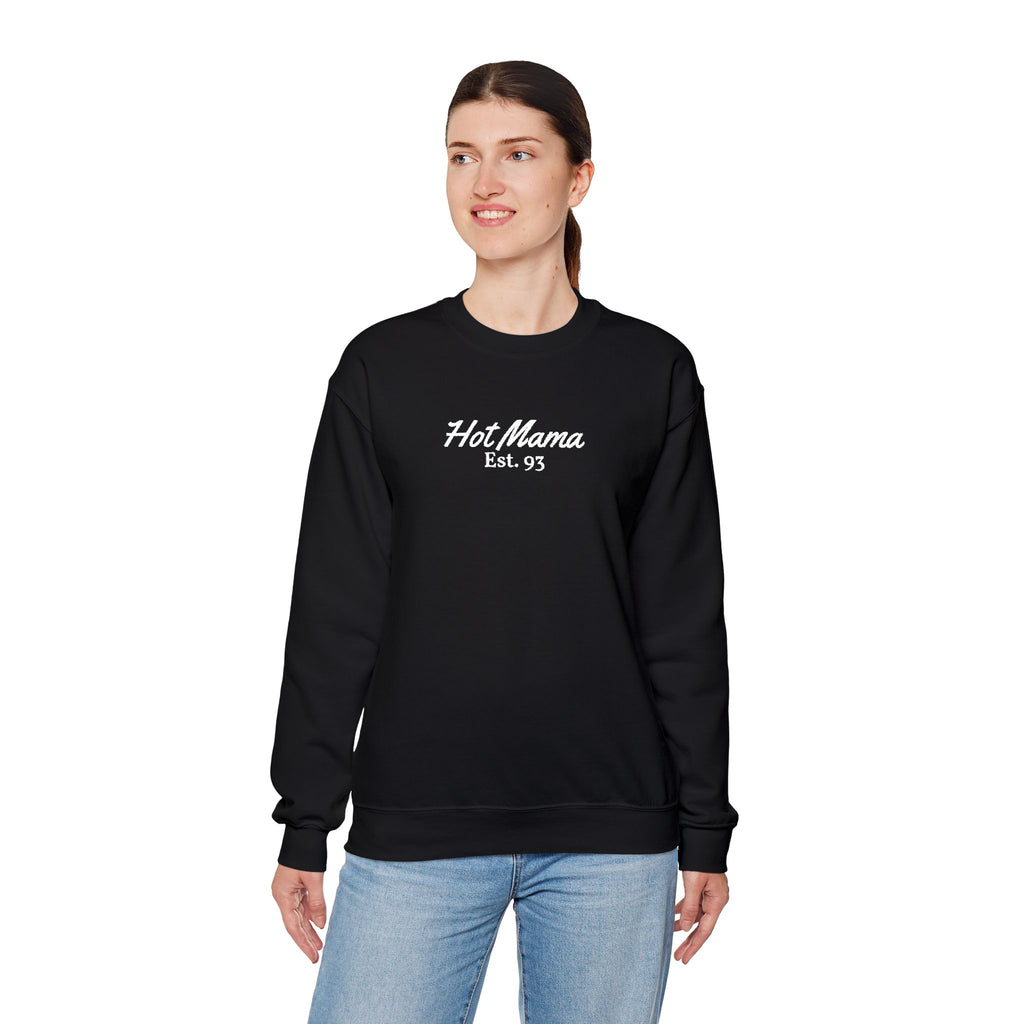 Hot Mama - Personalized Embroidery Crewneck Sweatshirt