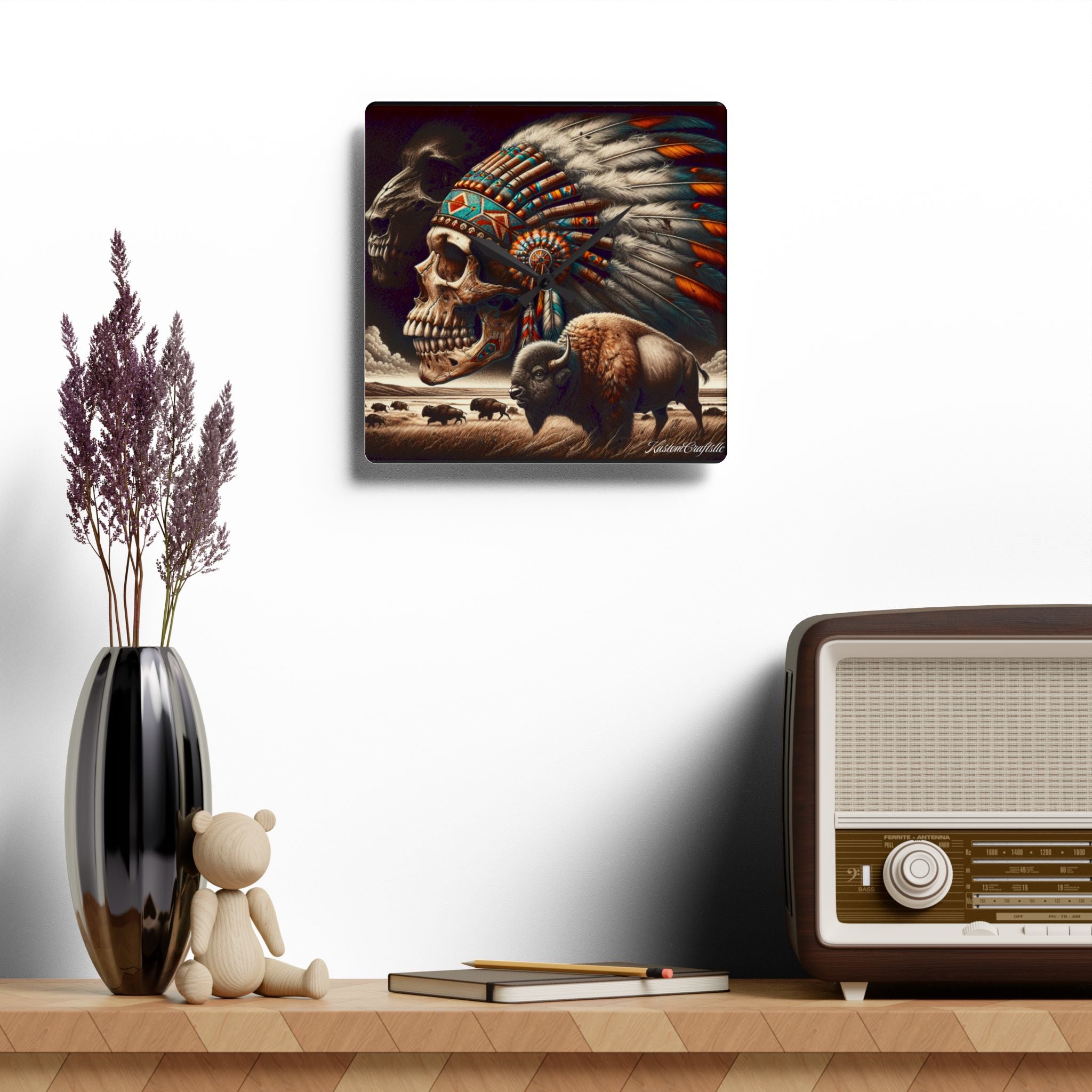 Native Spirit - Acrylic Wall Clock