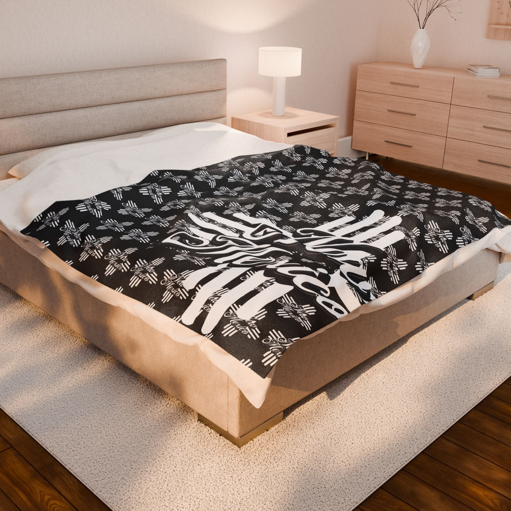 New Mexico Velveteen Plush Blanket