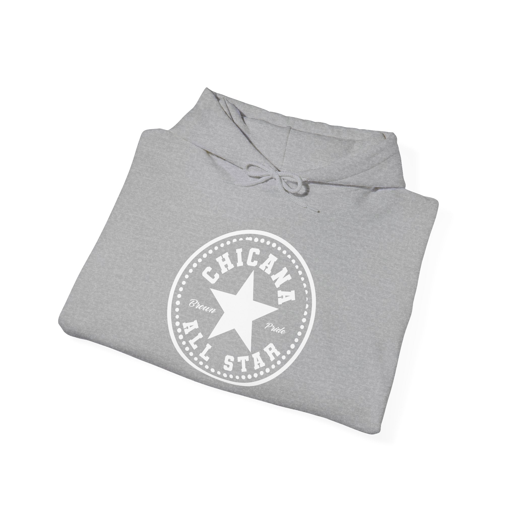 Chicana All Star Hoodie — Vintage Latina Pride Sweatshirt