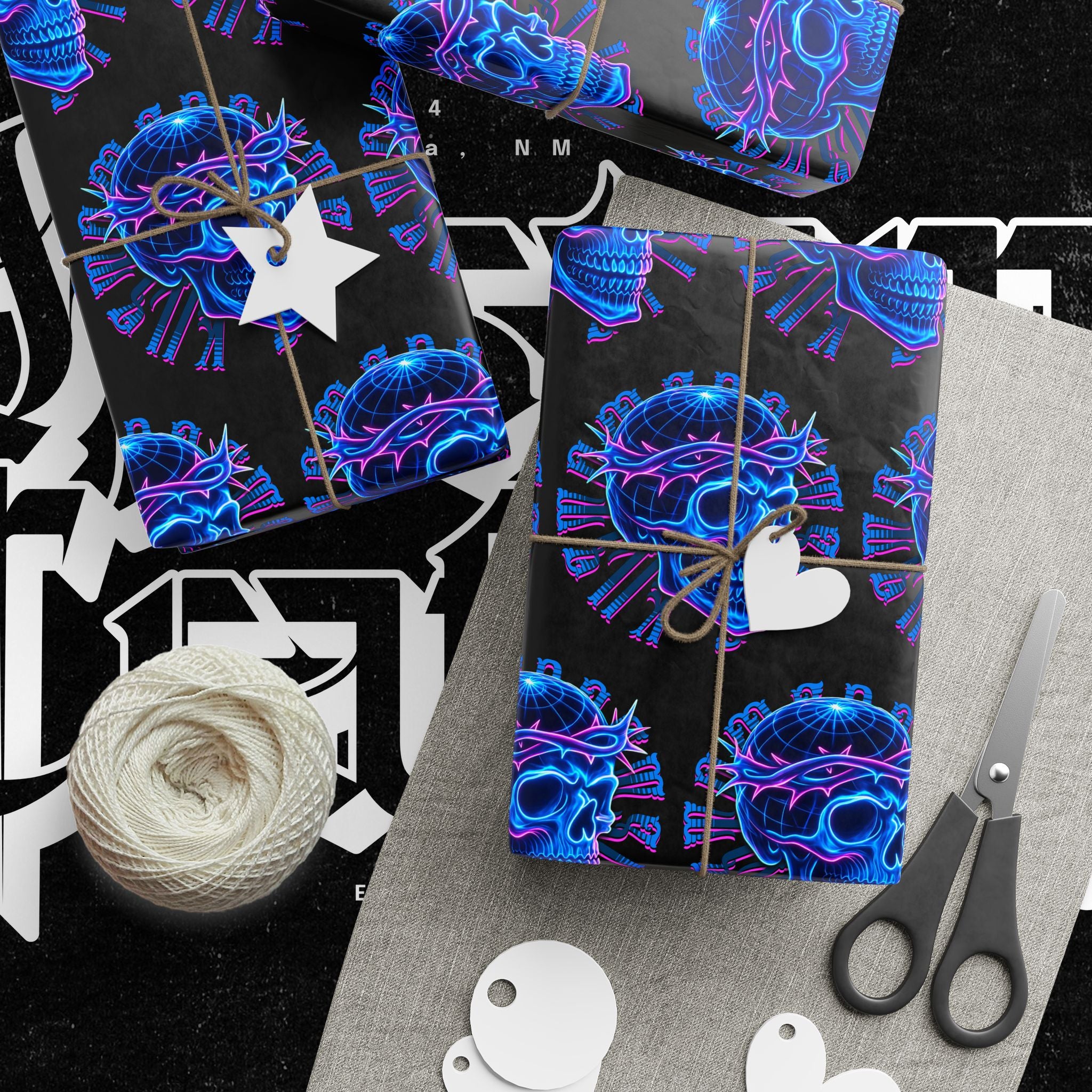Neon Crown of Thorns — Wrapping Paper