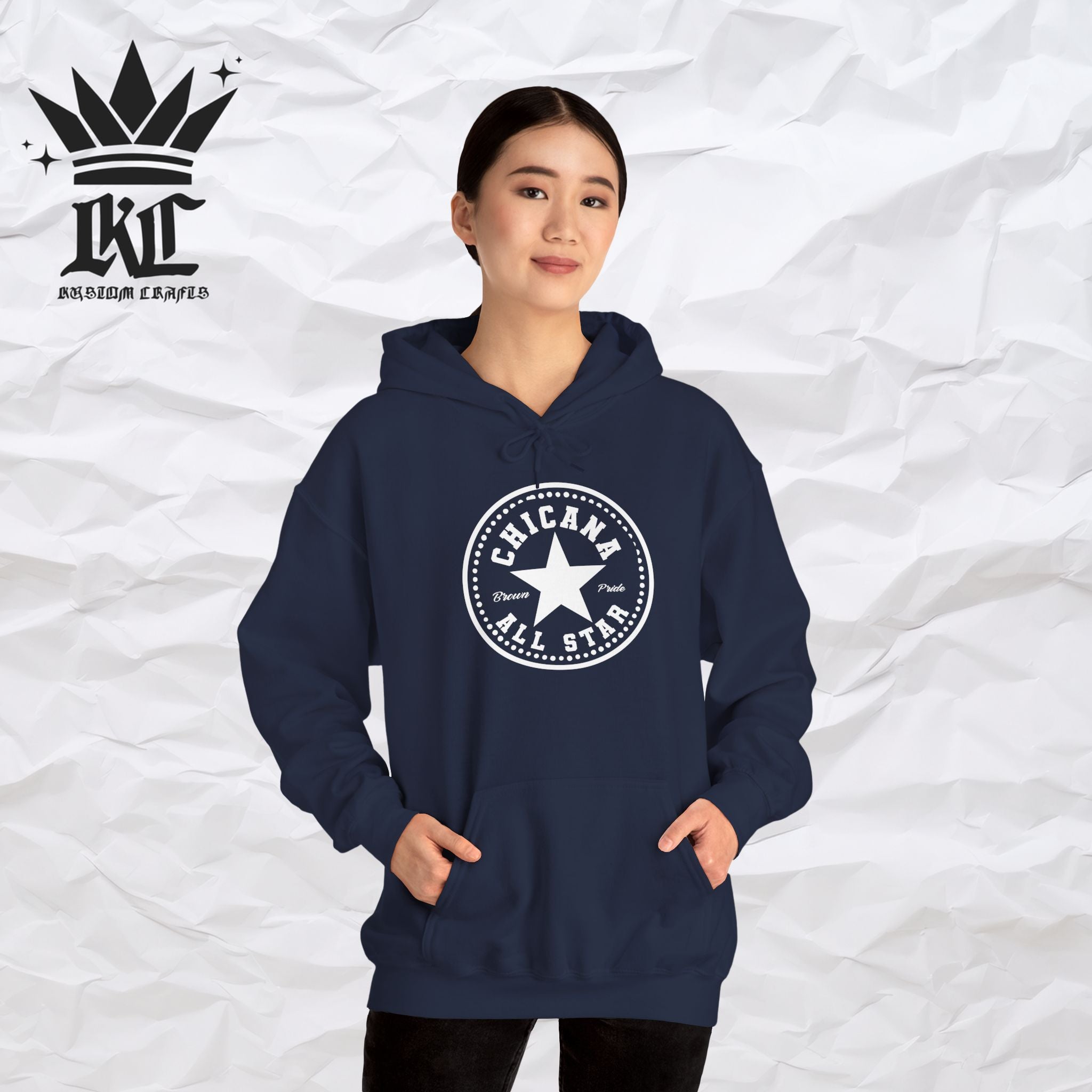 Chicana All Star Hoodie — Vintage Latina Pride Sweatshirt