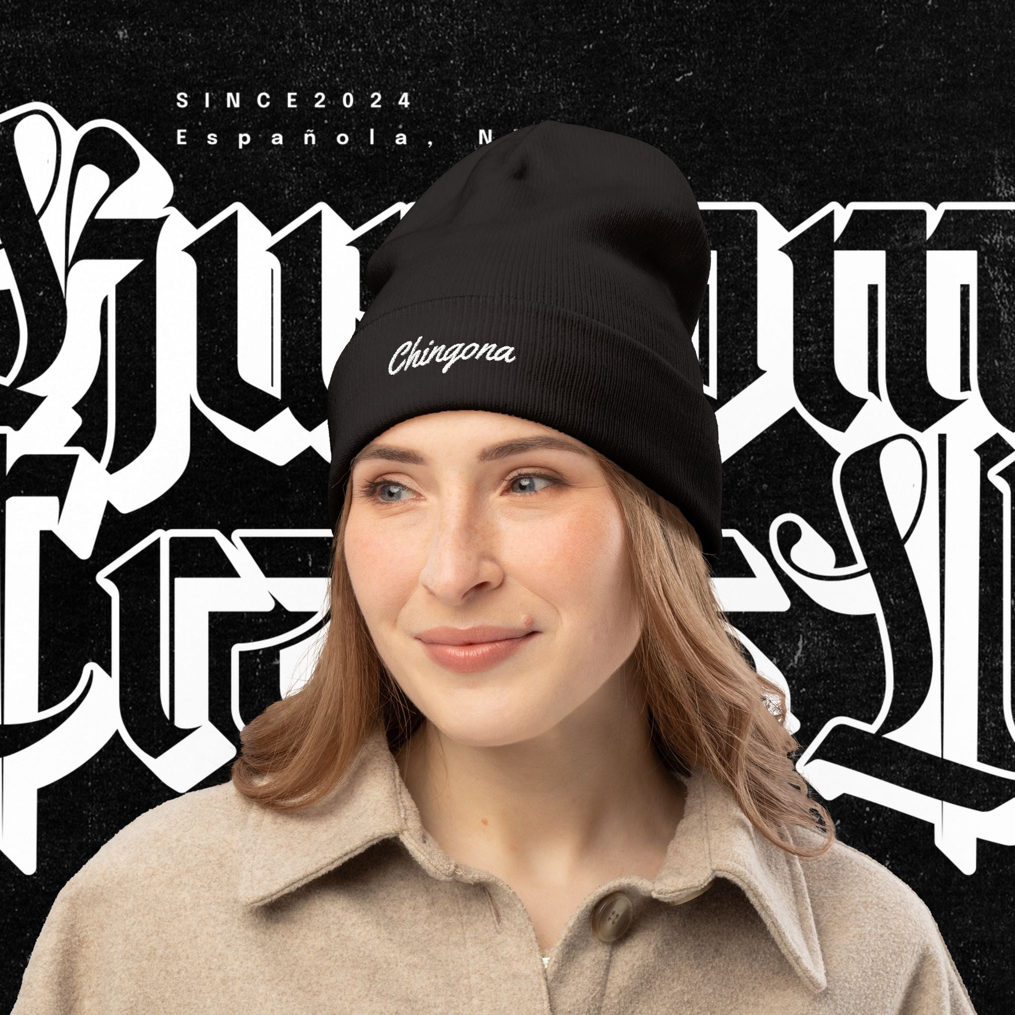 Chingona - Embroidery Beanie