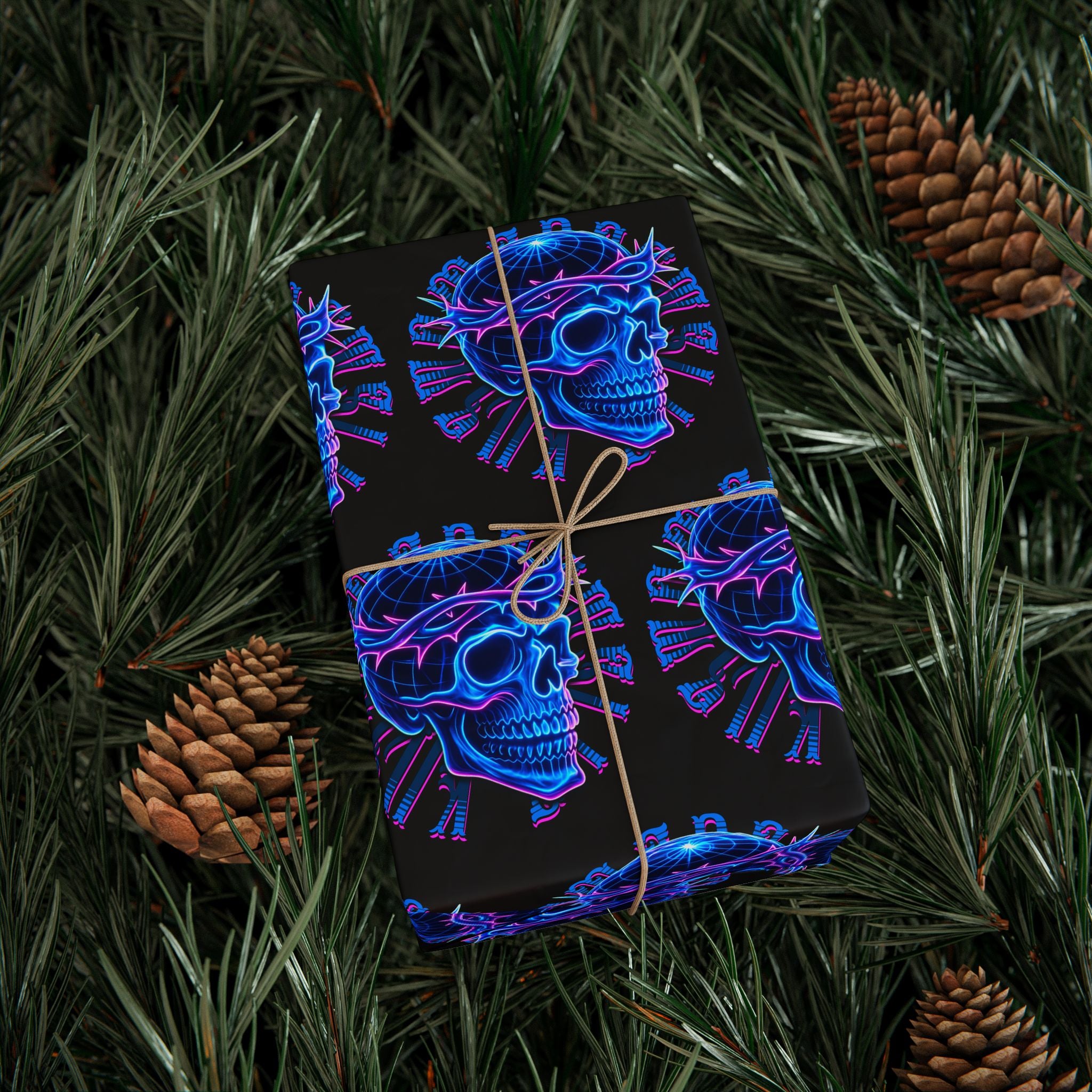 Neon Crown of Thorns — Wrapping Paper