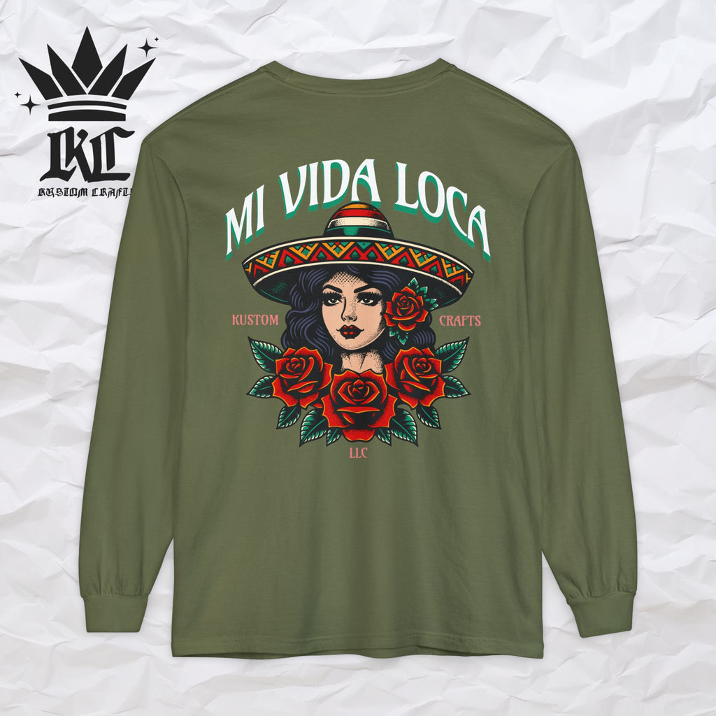 Mi Vida Loca - Long Sleeve T-Shirt (BACK PRINT)