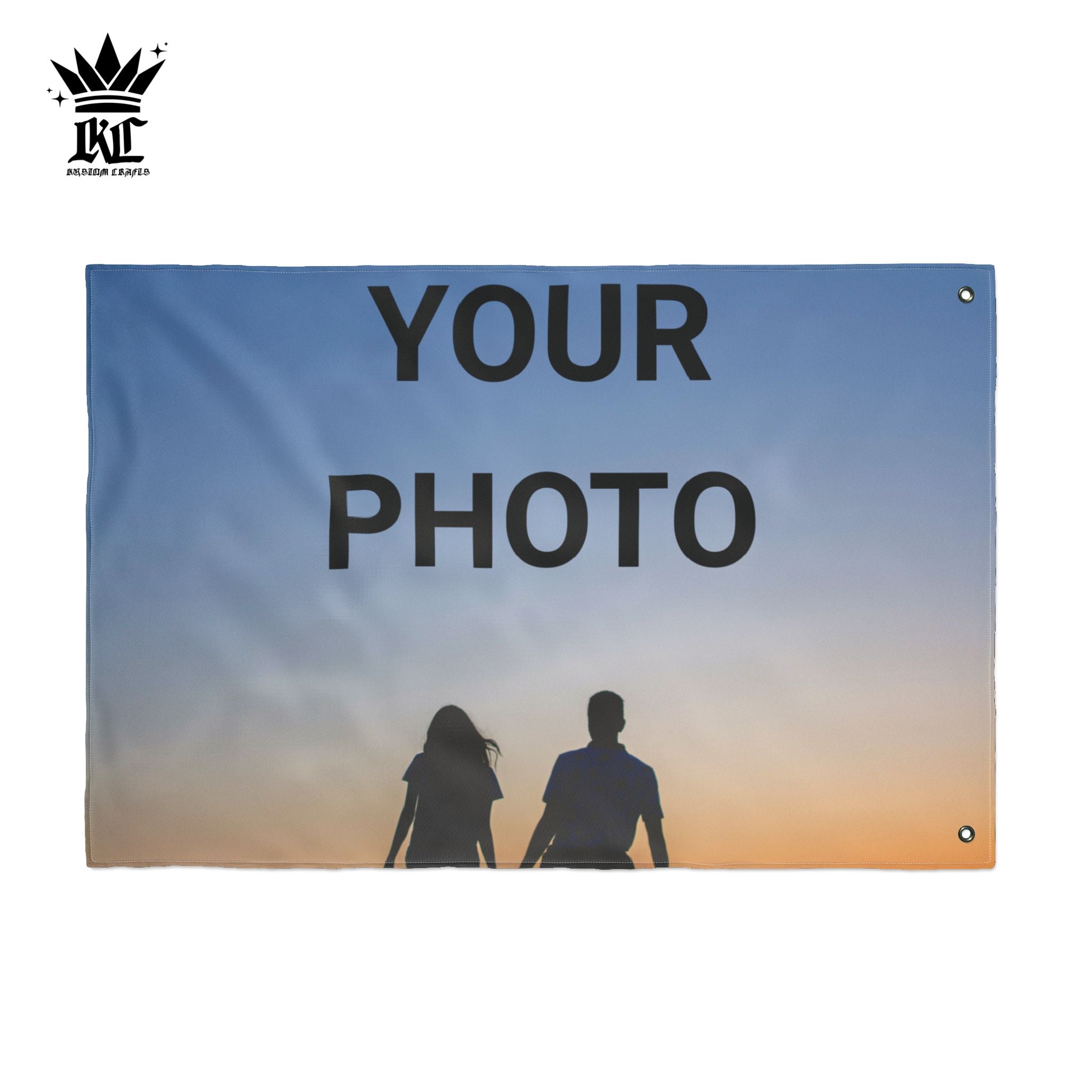 Custom Double-Sided Photo Flag – Personalized