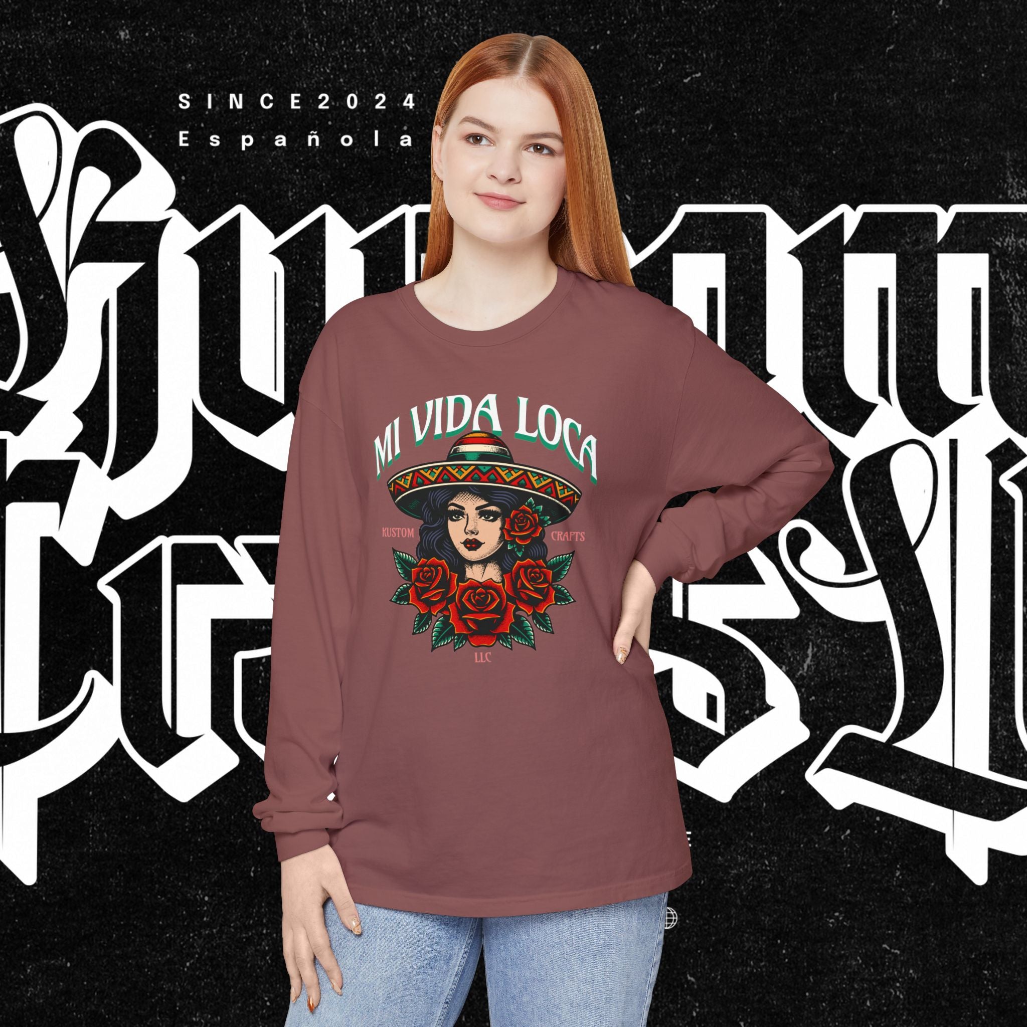 Mi Vida Loca - Long Sleeve T-Shirt (FRONT PRINT)