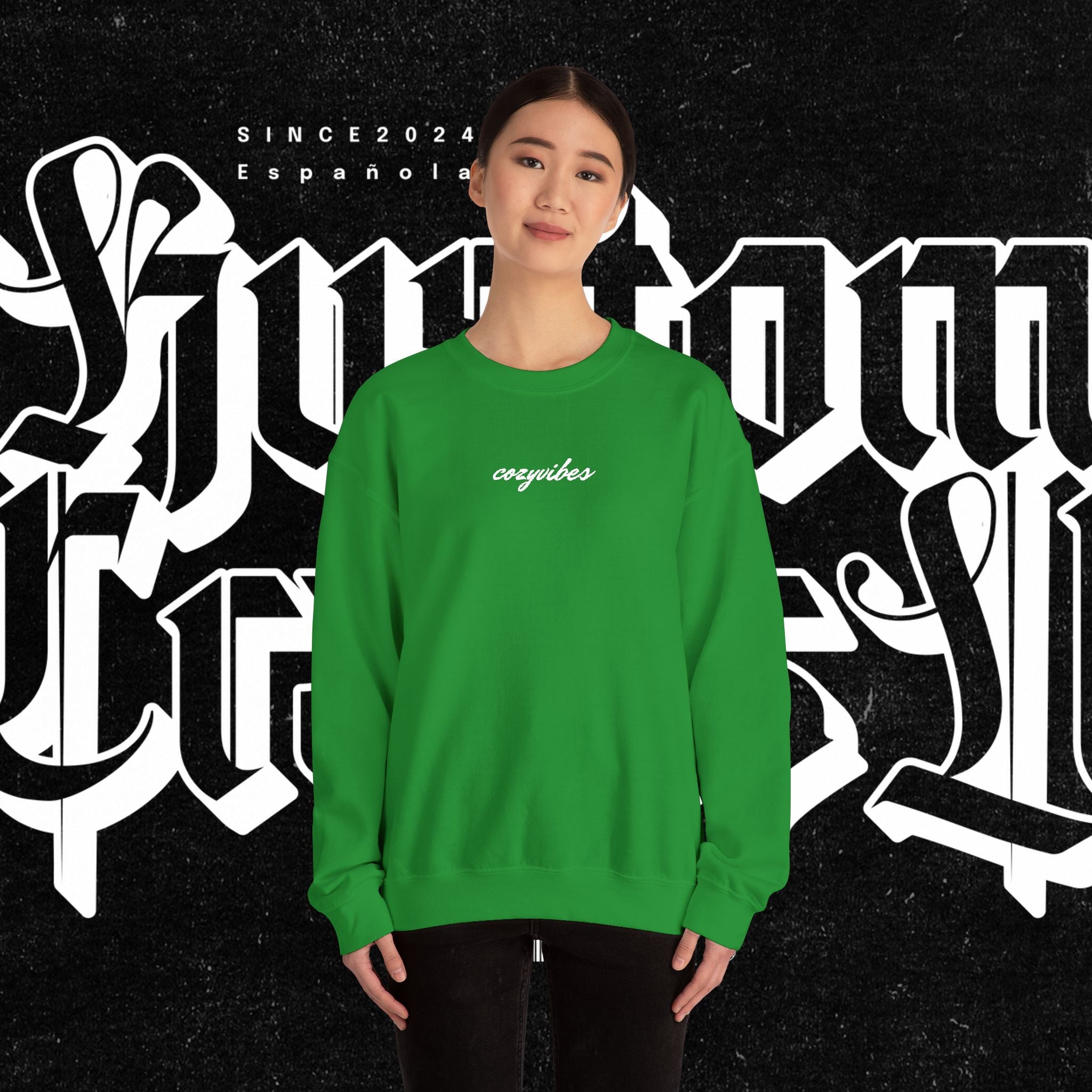 Cozy Vibes Embroidery Sweatshirt