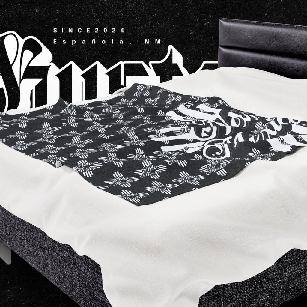 New Mexico Velveteen Plush Blanket