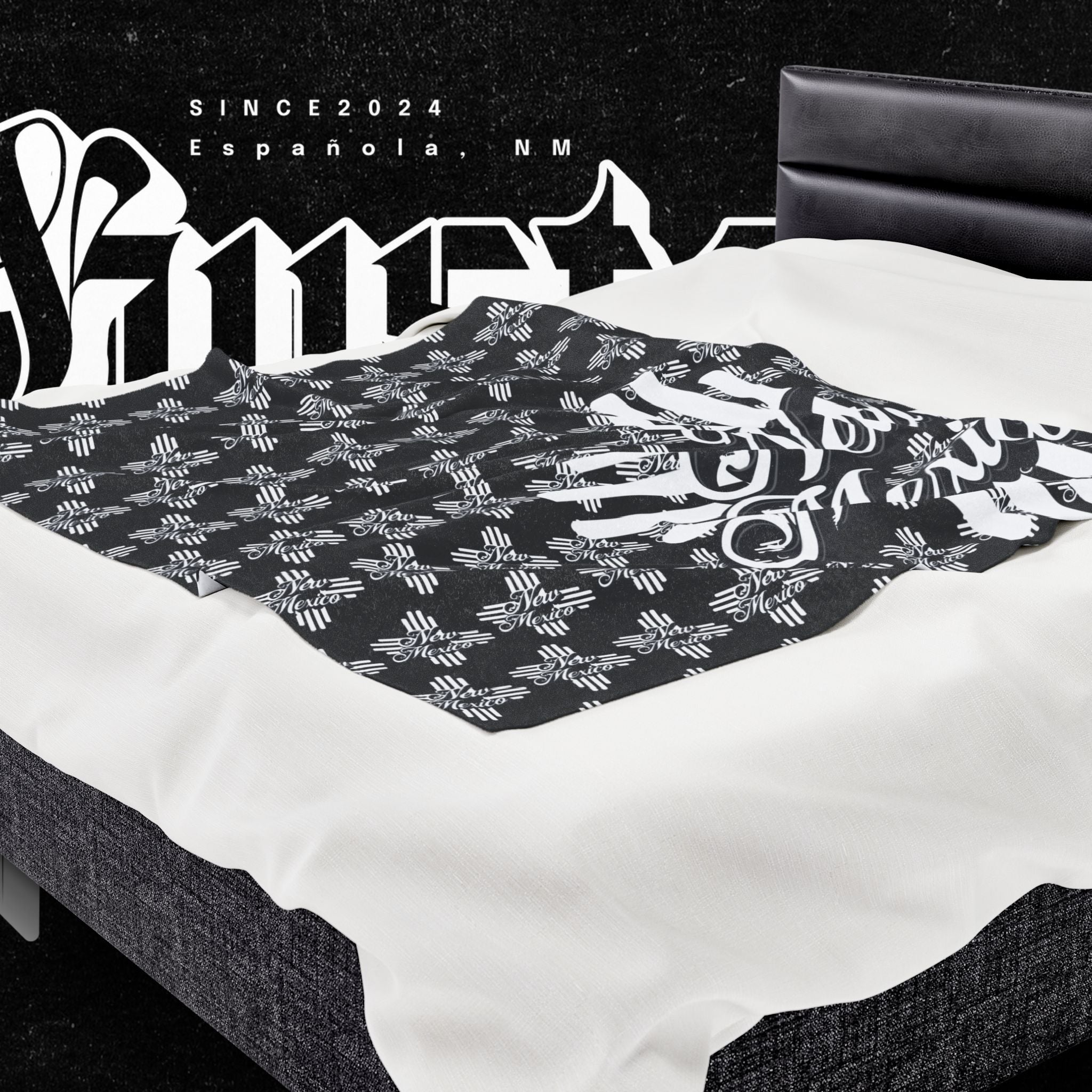 New Mexico Velveteen Plush Blanket