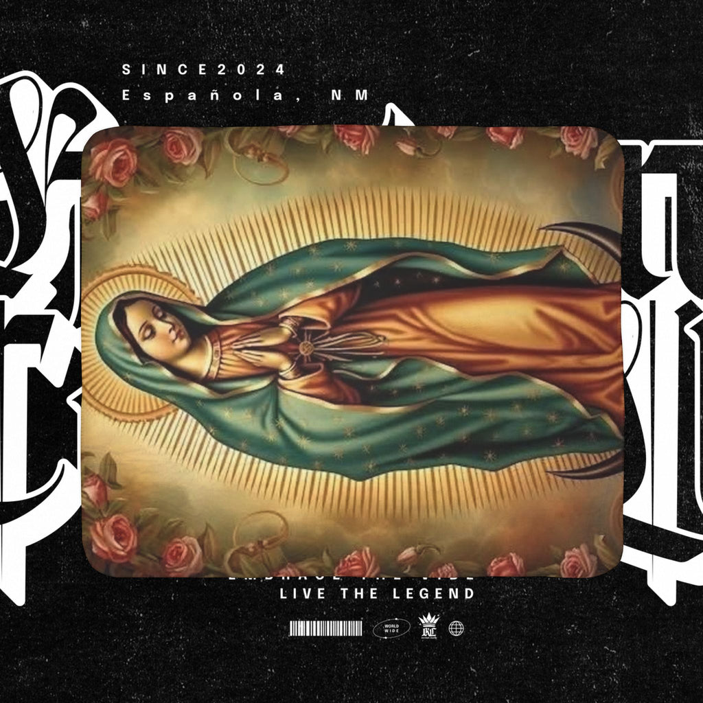 Virgen de Guadalupe Fleece Sherpa Blanket