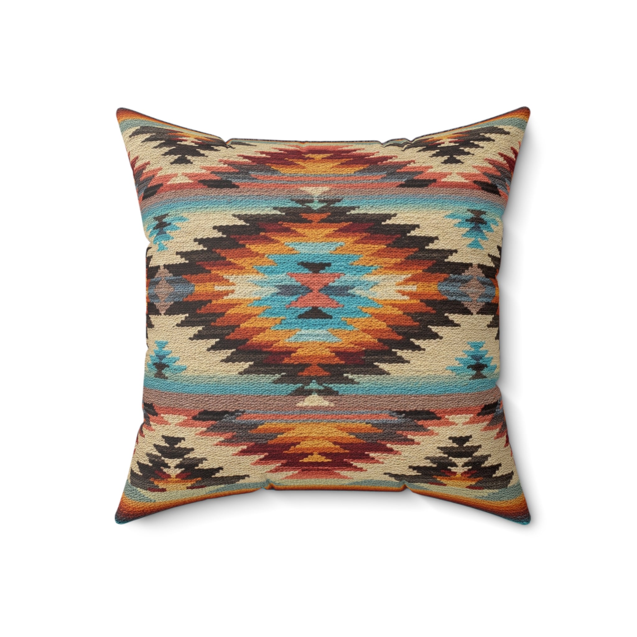 Southwestern - Faux Suede Square Pillow