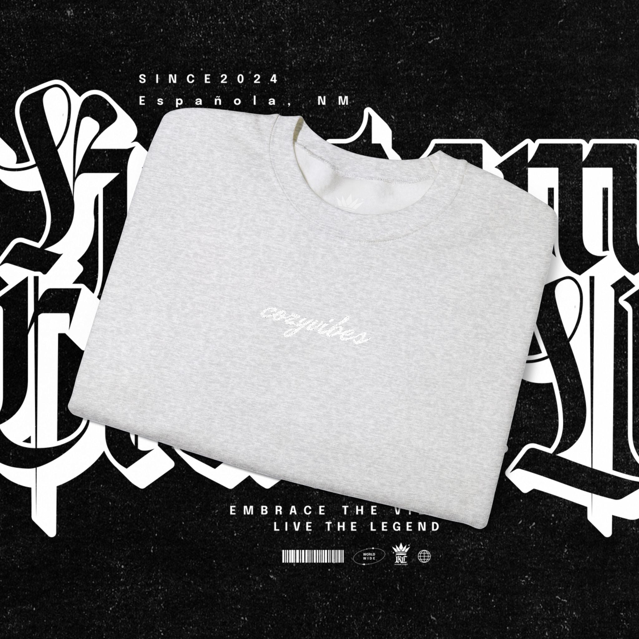 Cozy Vibes Embroidery Sweatshirt