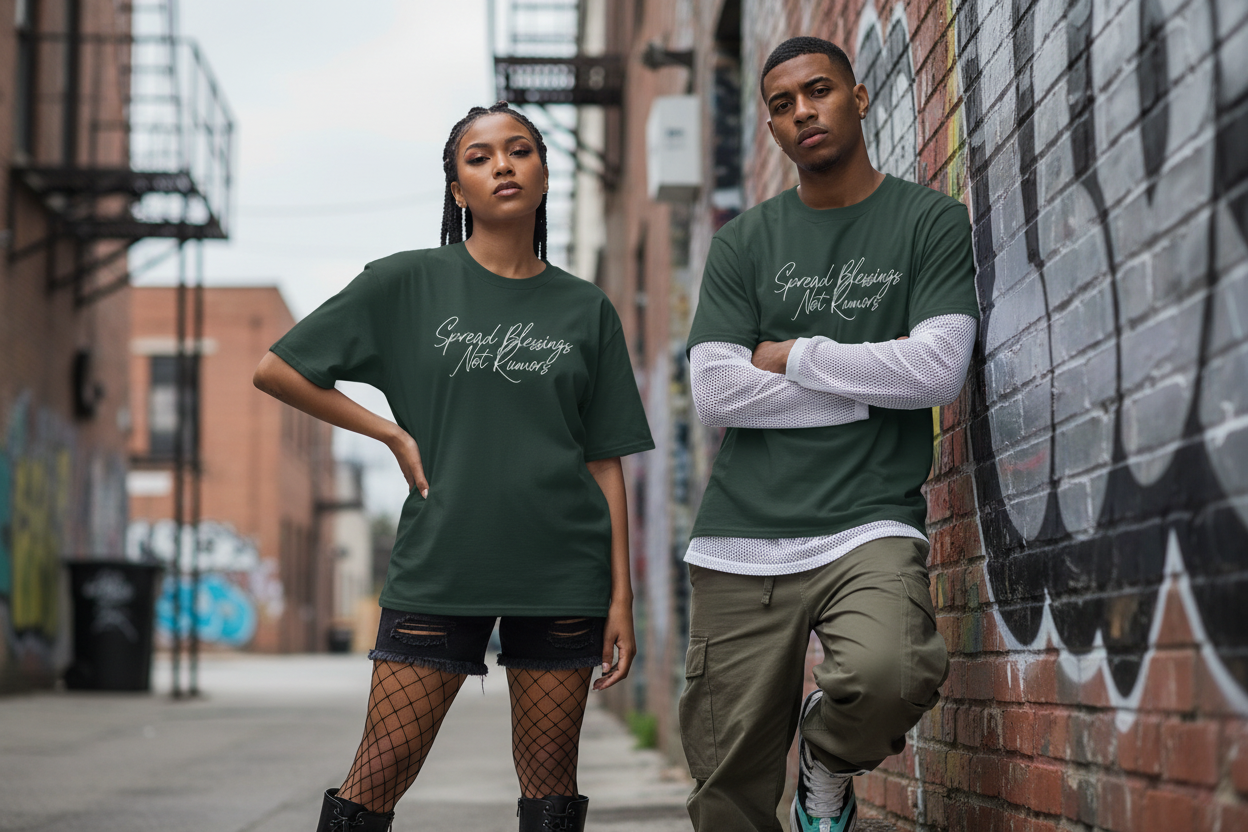 Spread Blessings Not Rumors - Script Tee