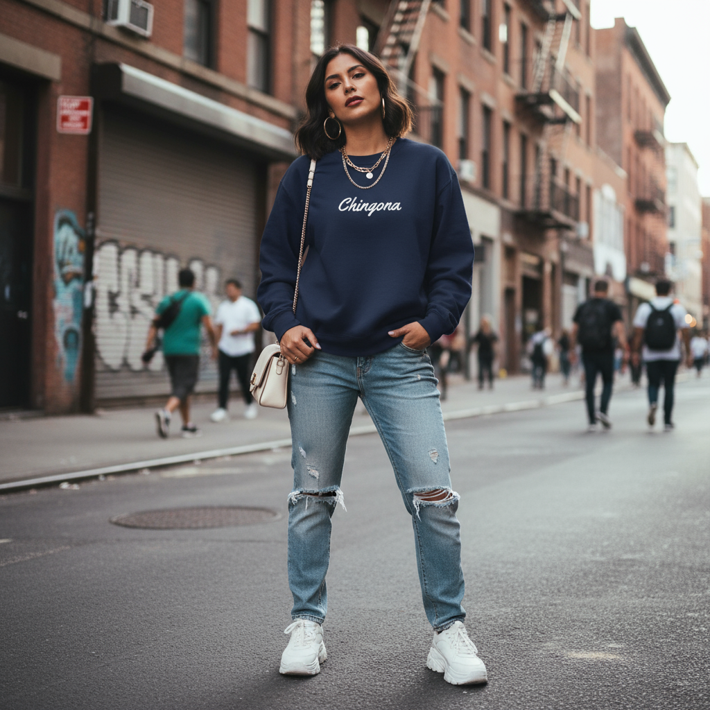 Chingona - Embroidery Sweatshirt