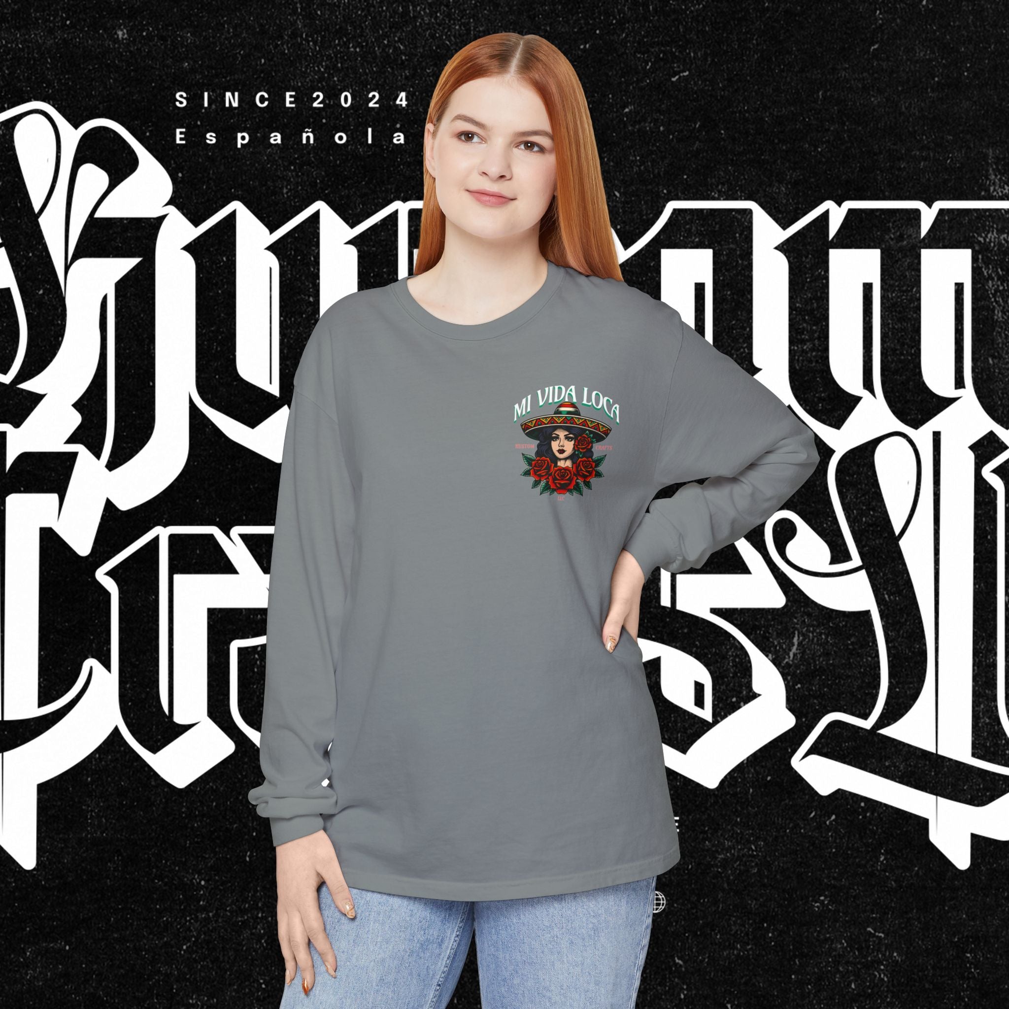 Mi Vida Loca - Long Sleeve T-Shirt (BACK PRINT)